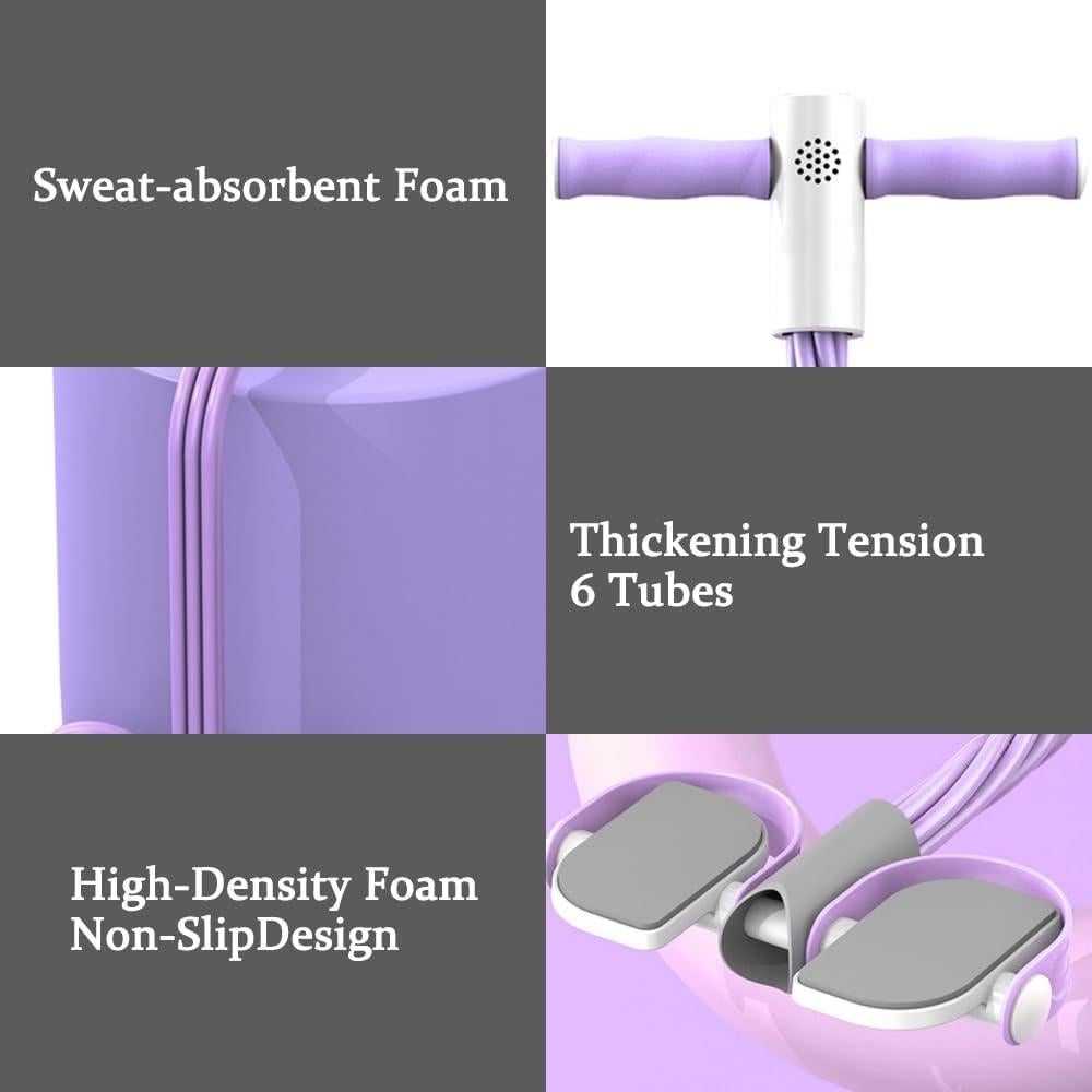 Bandas de Resistencia con Mangos Porindisi - Expansor de Pecho 6 Tubos