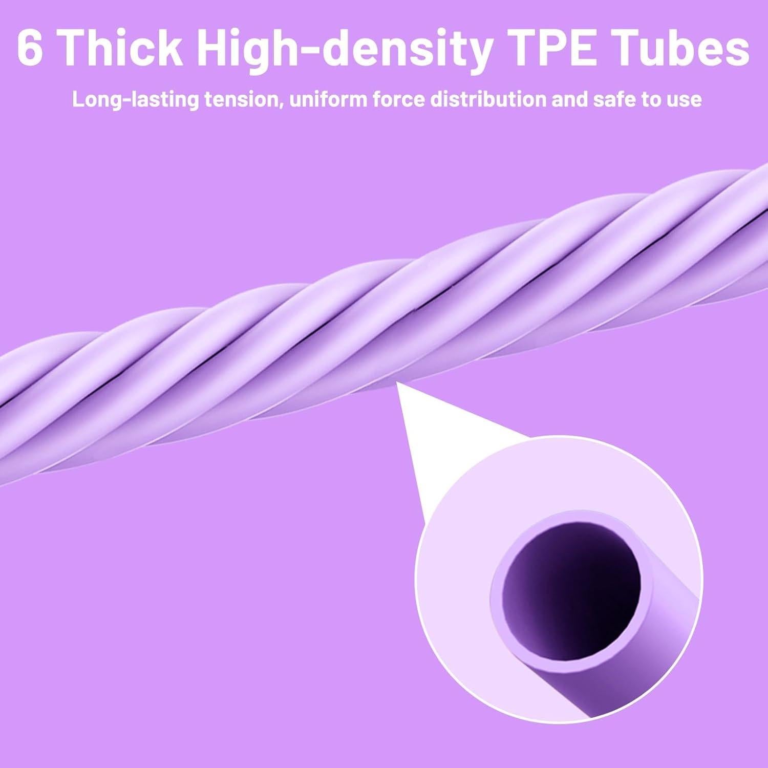 Bandas de Resistencia con Mangos Porindisi - Expansor de Pecho 6 Tubos