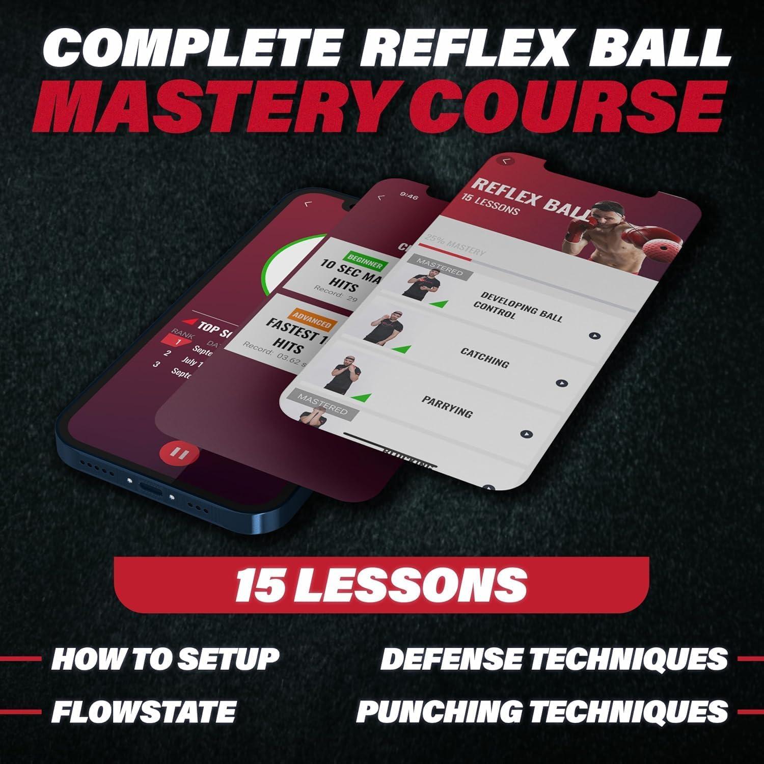 Juego de Pelotas de Reflexión Champs MMA - 4 Pelotas + 2 Cintas