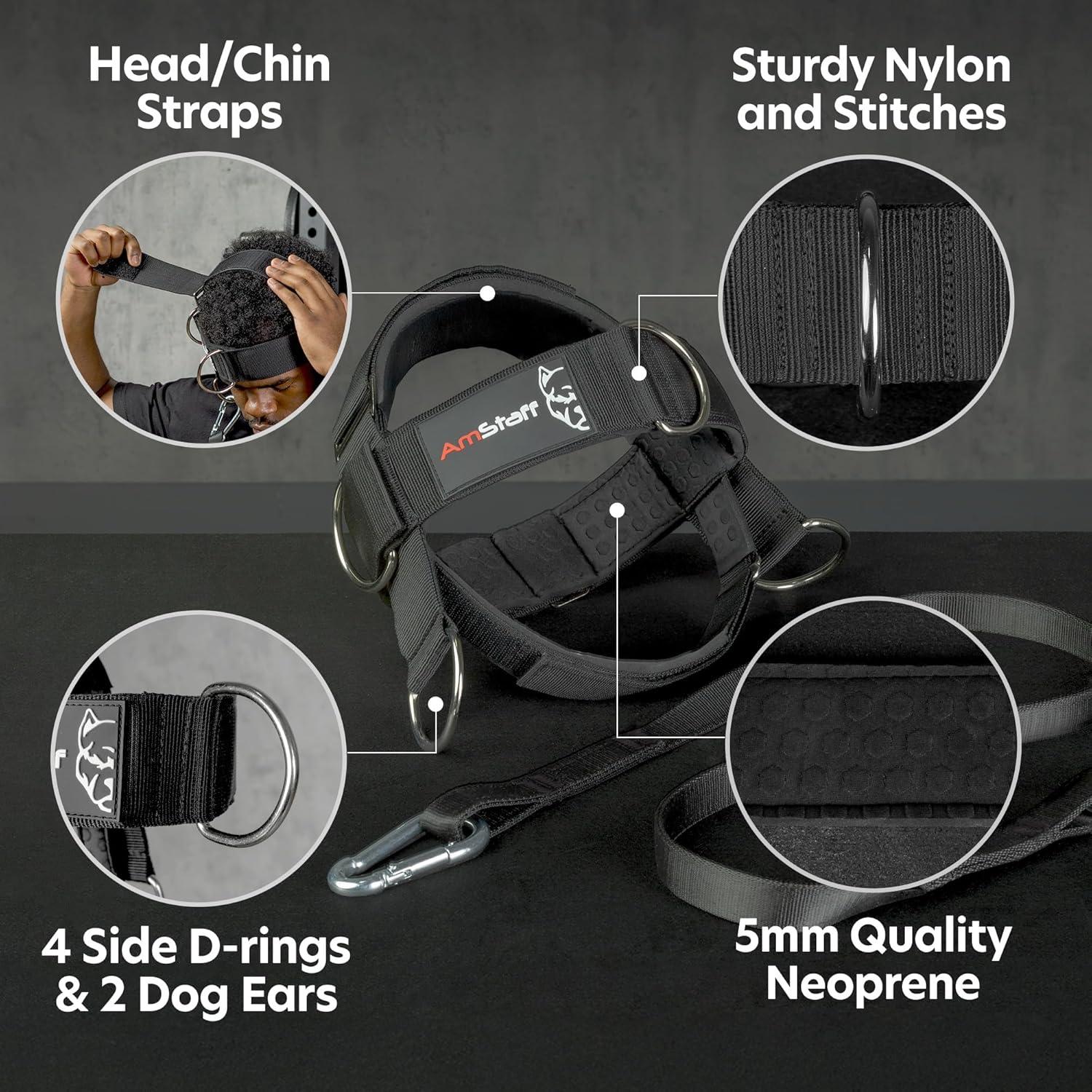 Arnés para Cuello AmStaff Fitness - Soporte y Entrenamiento