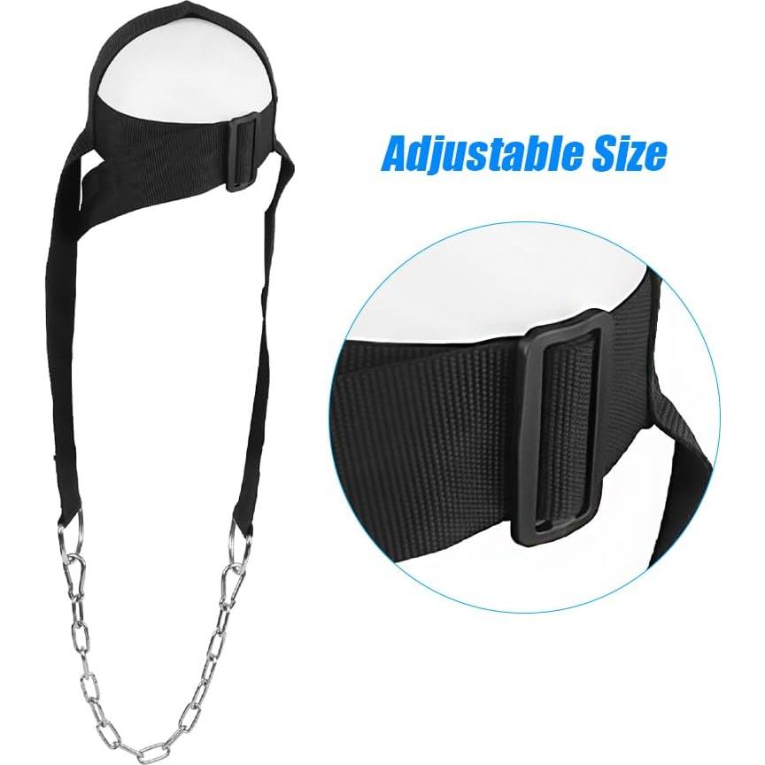 Arnés de Cuello Tiiyee para Entrenamiento de Fuerza - Nylon Ajustable