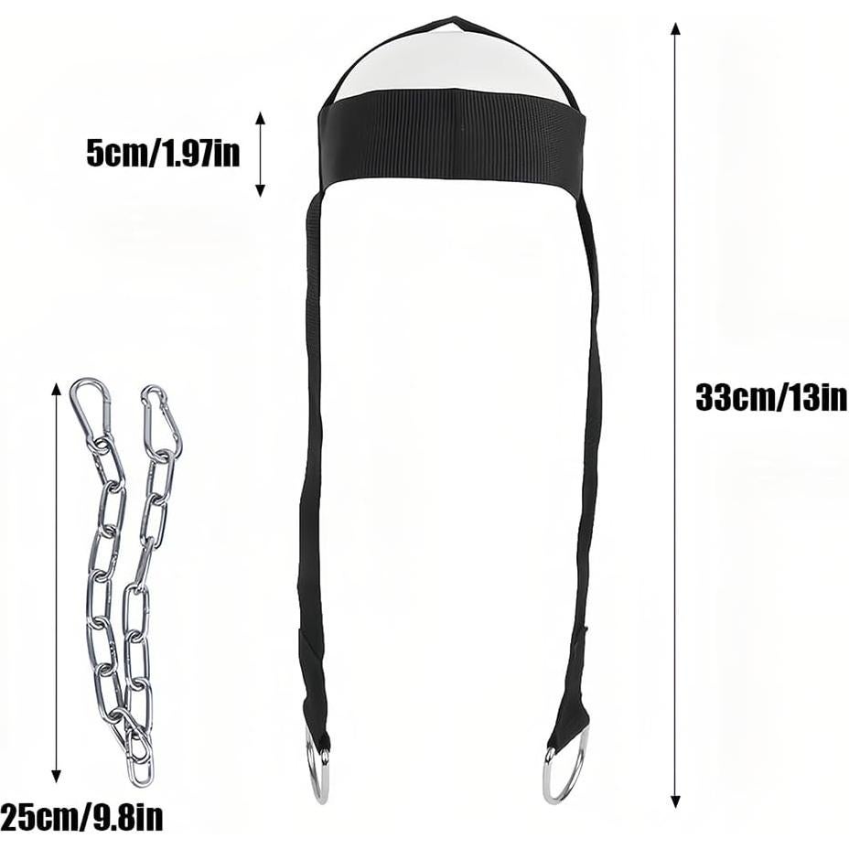 Arnés de Cuello Tiiyee para Entrenamiento de Fuerza - Nylon Ajustable