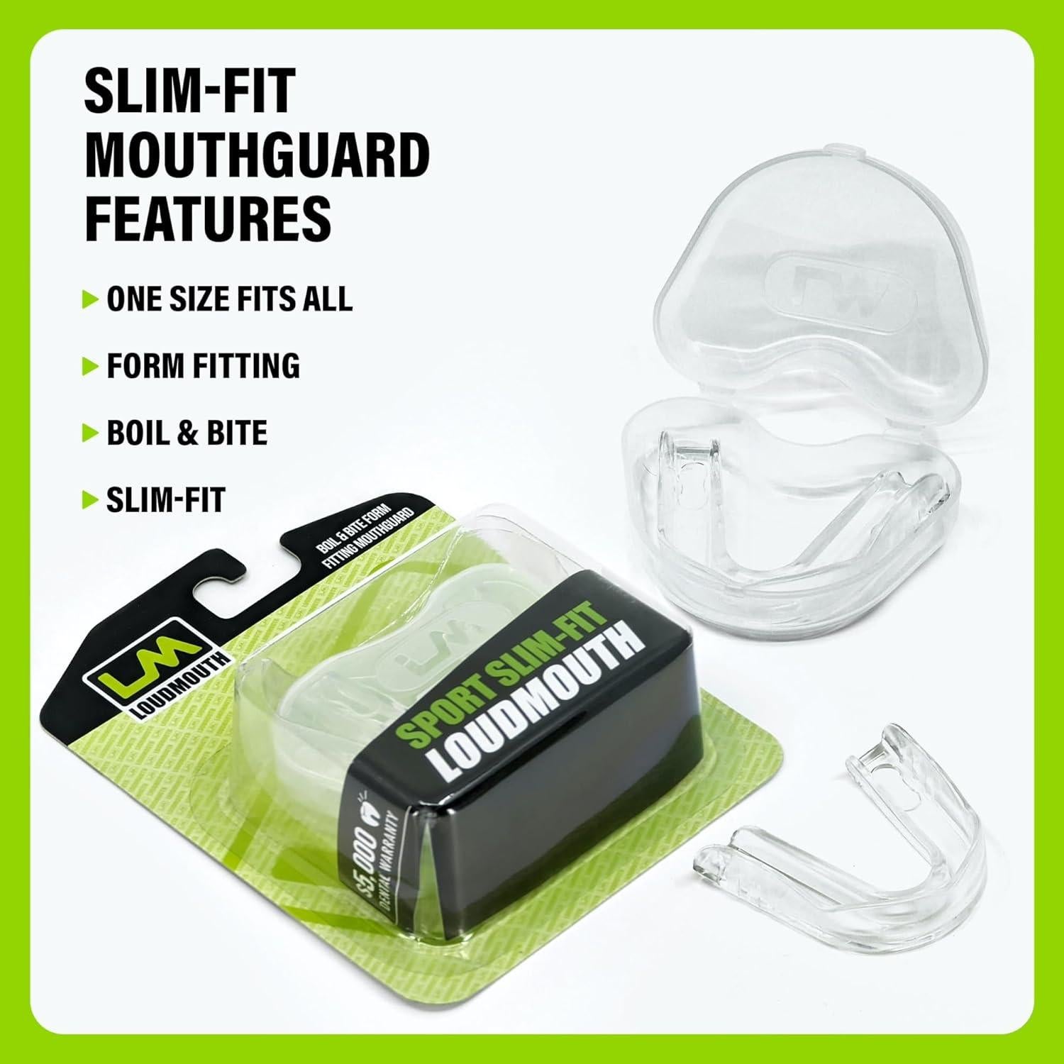 Guardia Bucal Boil & Bite Slim Fit Loudmouth - 2 Piezas