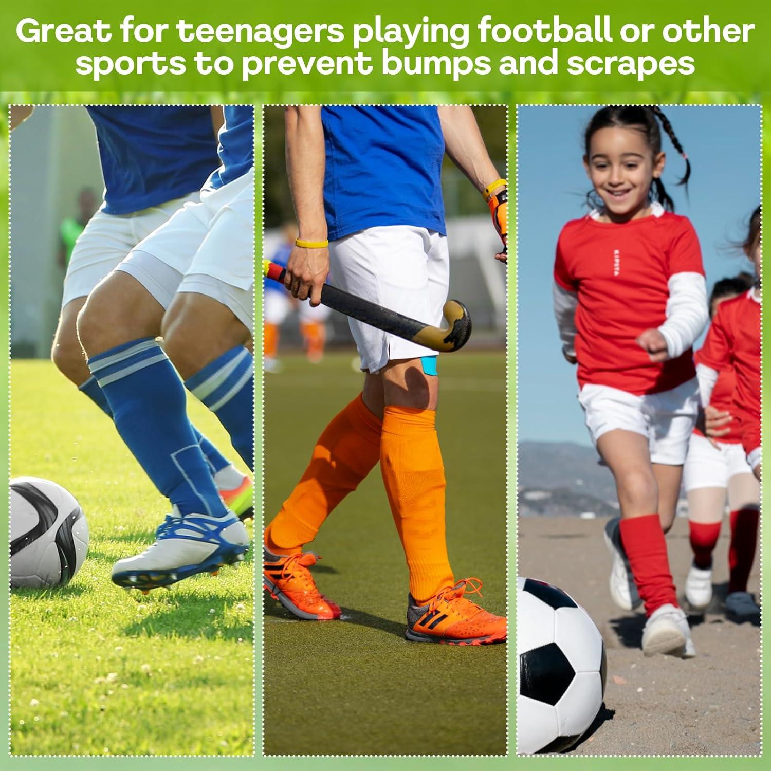 Mini Espinilleras Ymapinc 10x6 cm para Fútbol y Deportes