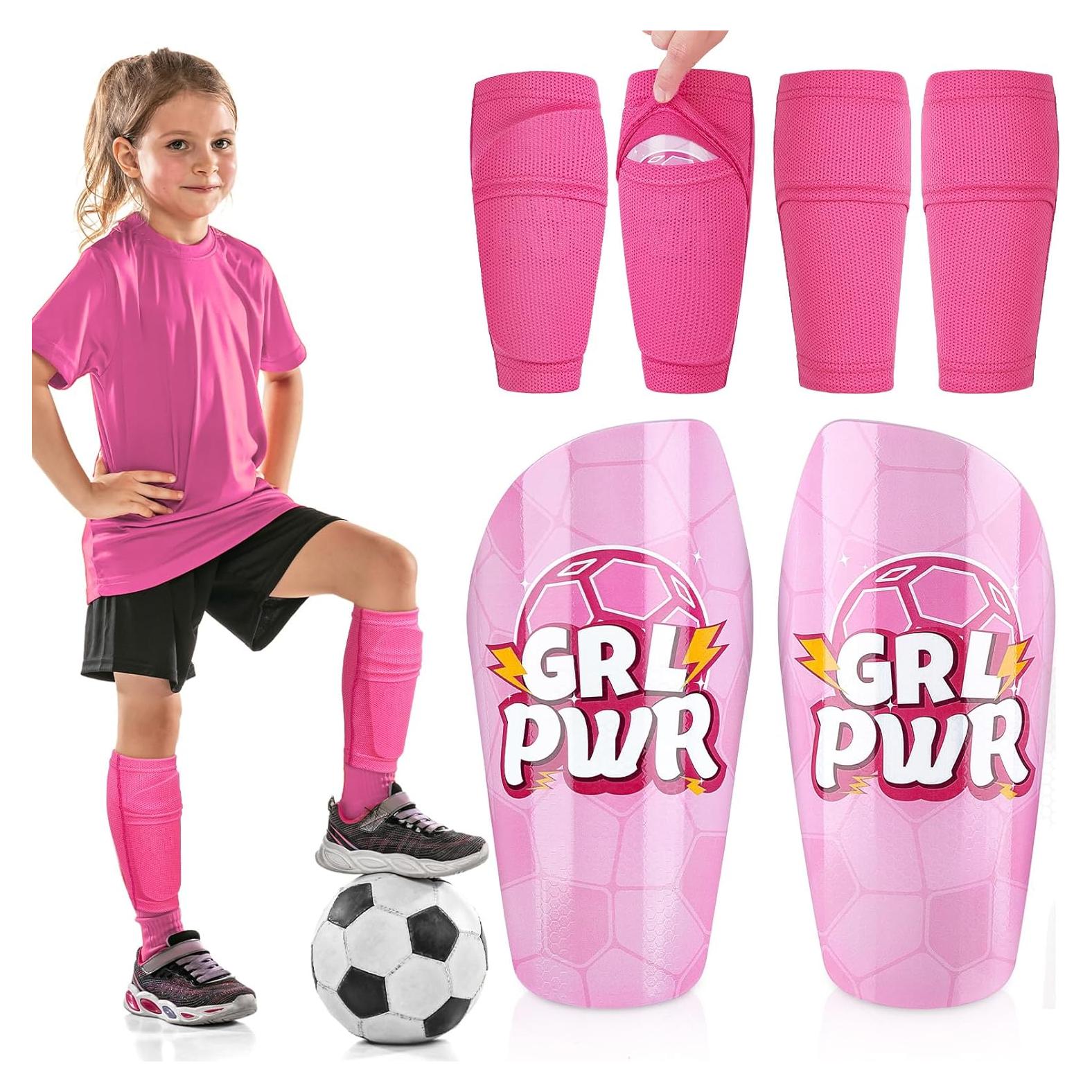 Espinilleras de Fútbol FIODAY para Niños 5-18 Años Rosa