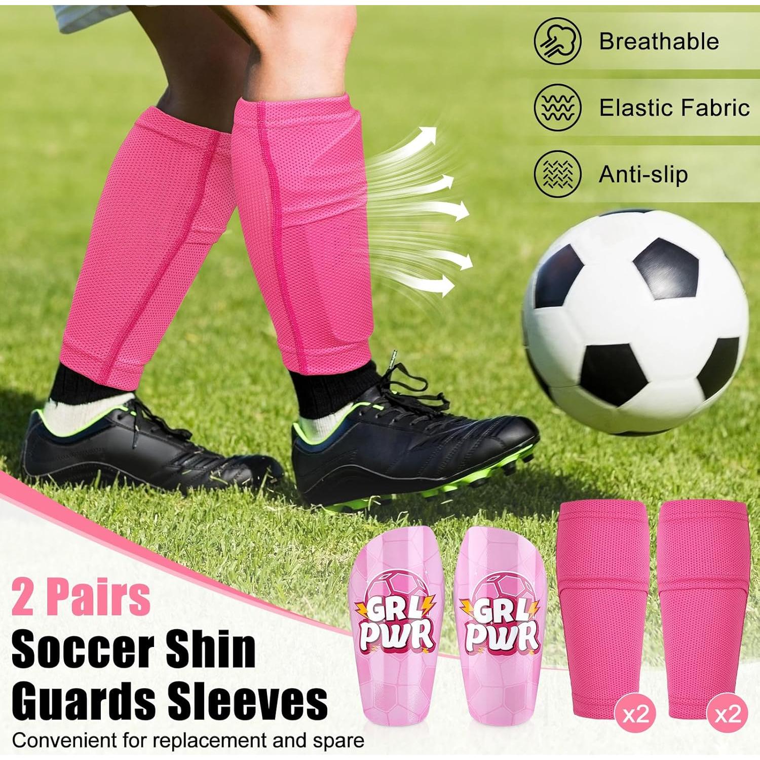 Espinilleras de Fútbol FIODAY para Niños 5-18 Años Rosa