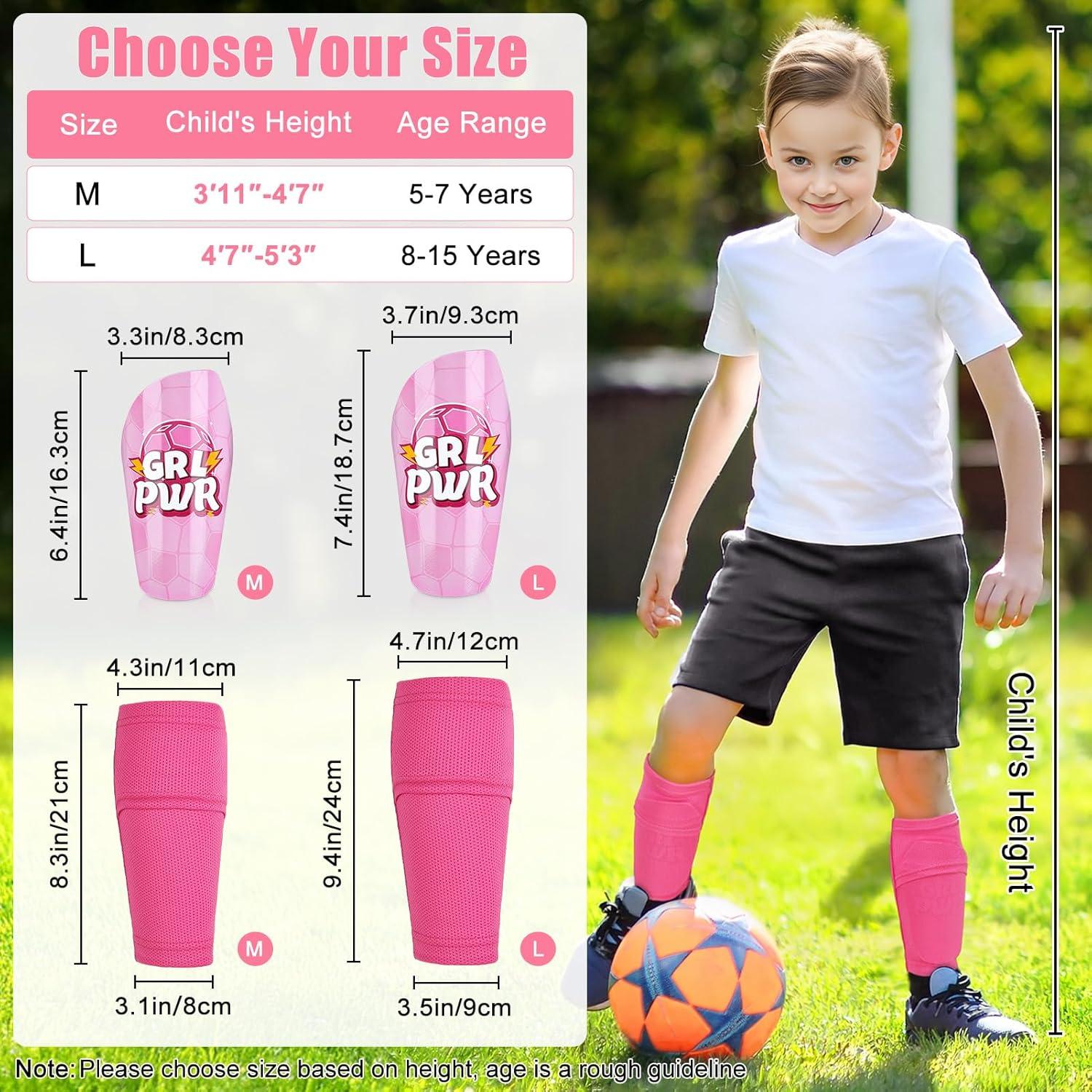 Espinilleras de Fútbol FIODAY para Niños 5-18 Años Rosa