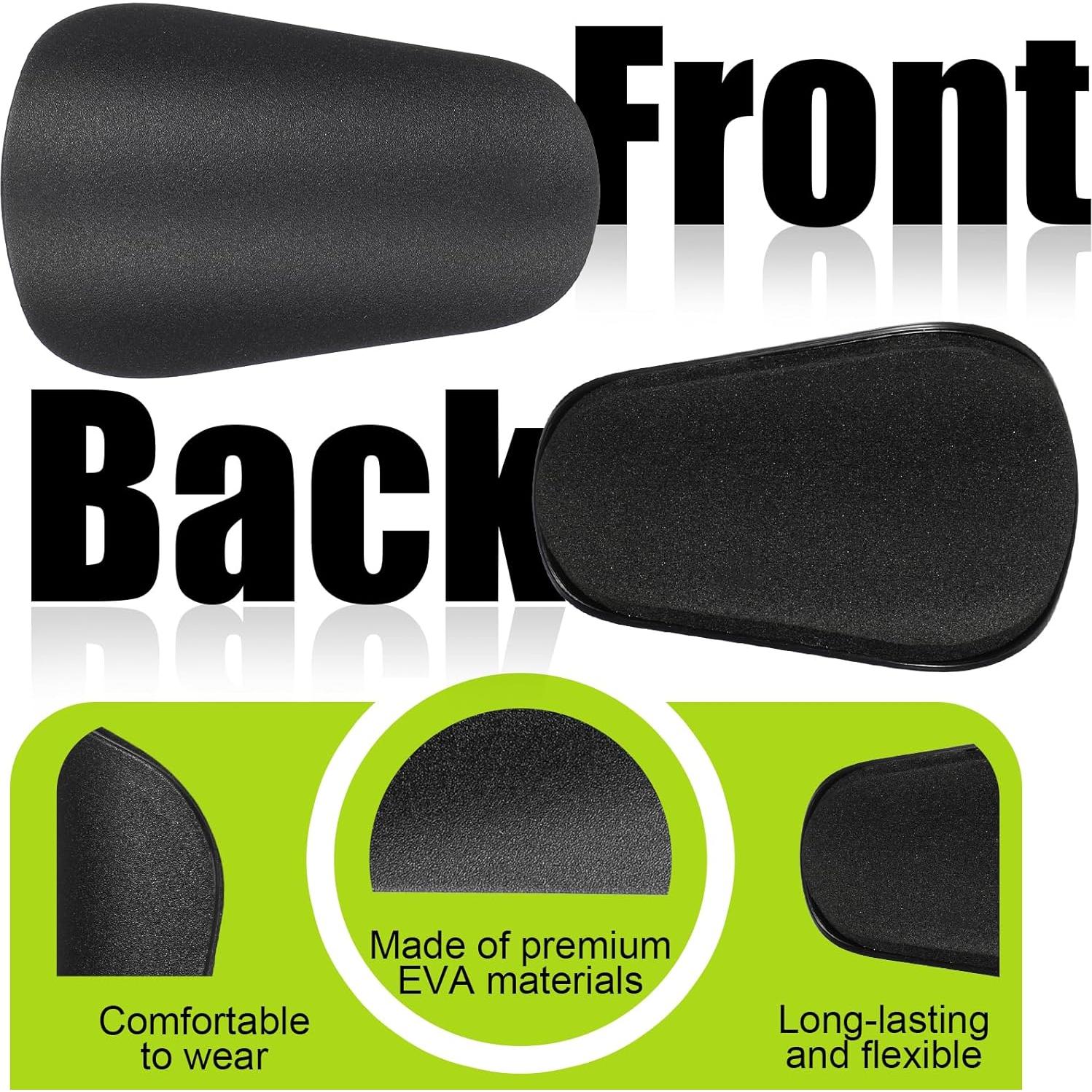 2 Pares de Espinilleras FdcZeyxior Extra Pequeñas 8x5cm