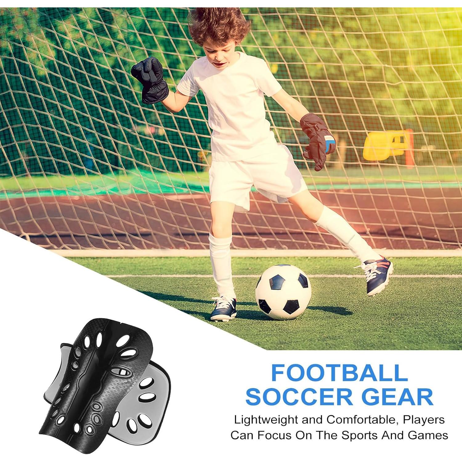 Espinilleras de Fútbol COMNICO 2 Pares Ligeras Transpirables