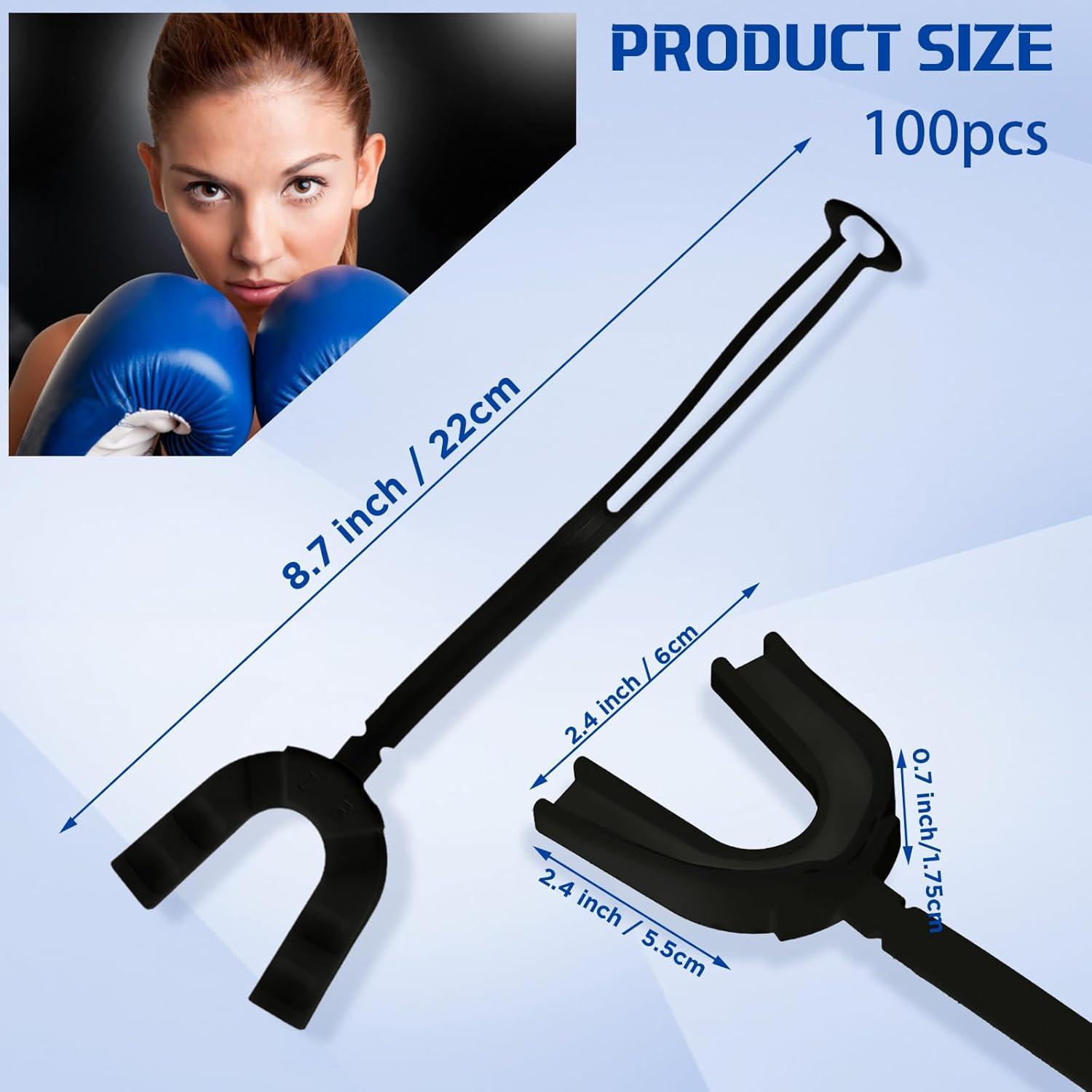 Protector Bucal Deportivo Dunzy 100 Pcs Adulto Negro