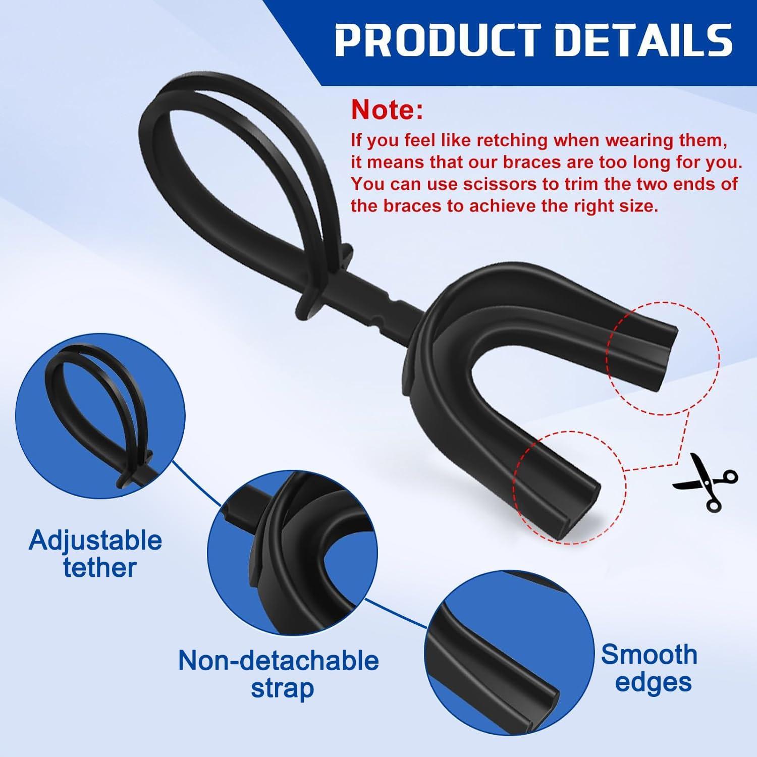 Protector Bucal Deportivo Dunzy 100 Pcs Adulto Negro