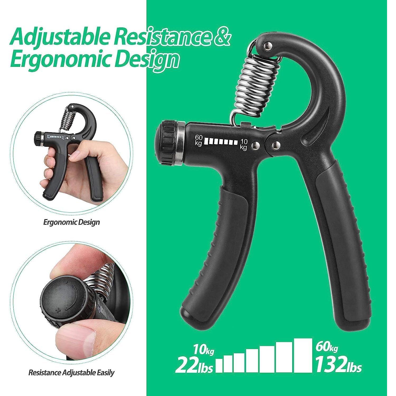 Entrenador de Fuerza de Agarre Genérico con Contador 5-60 KG