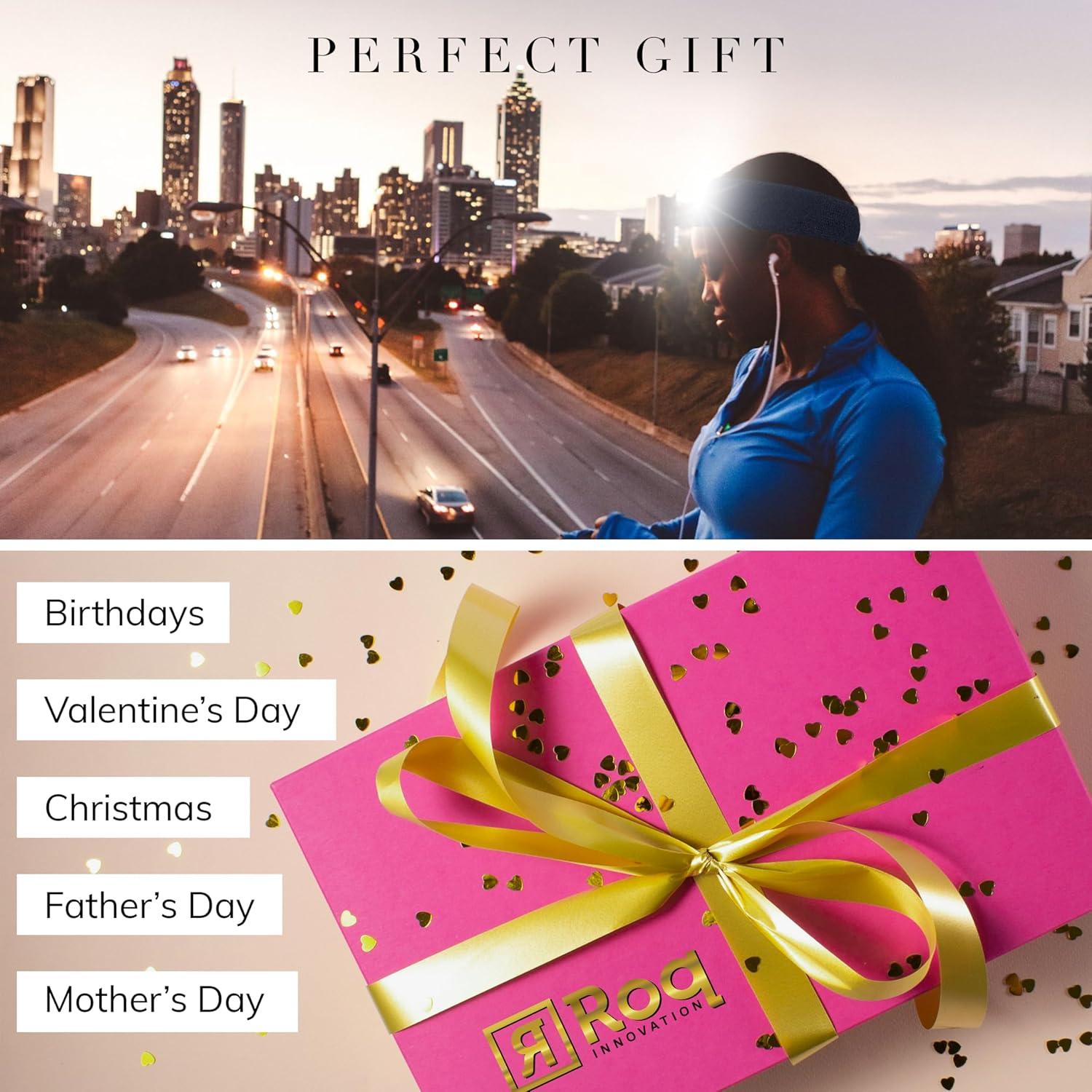 Diadema LED Head Lightz - Linterna Recargable Unisex Gris