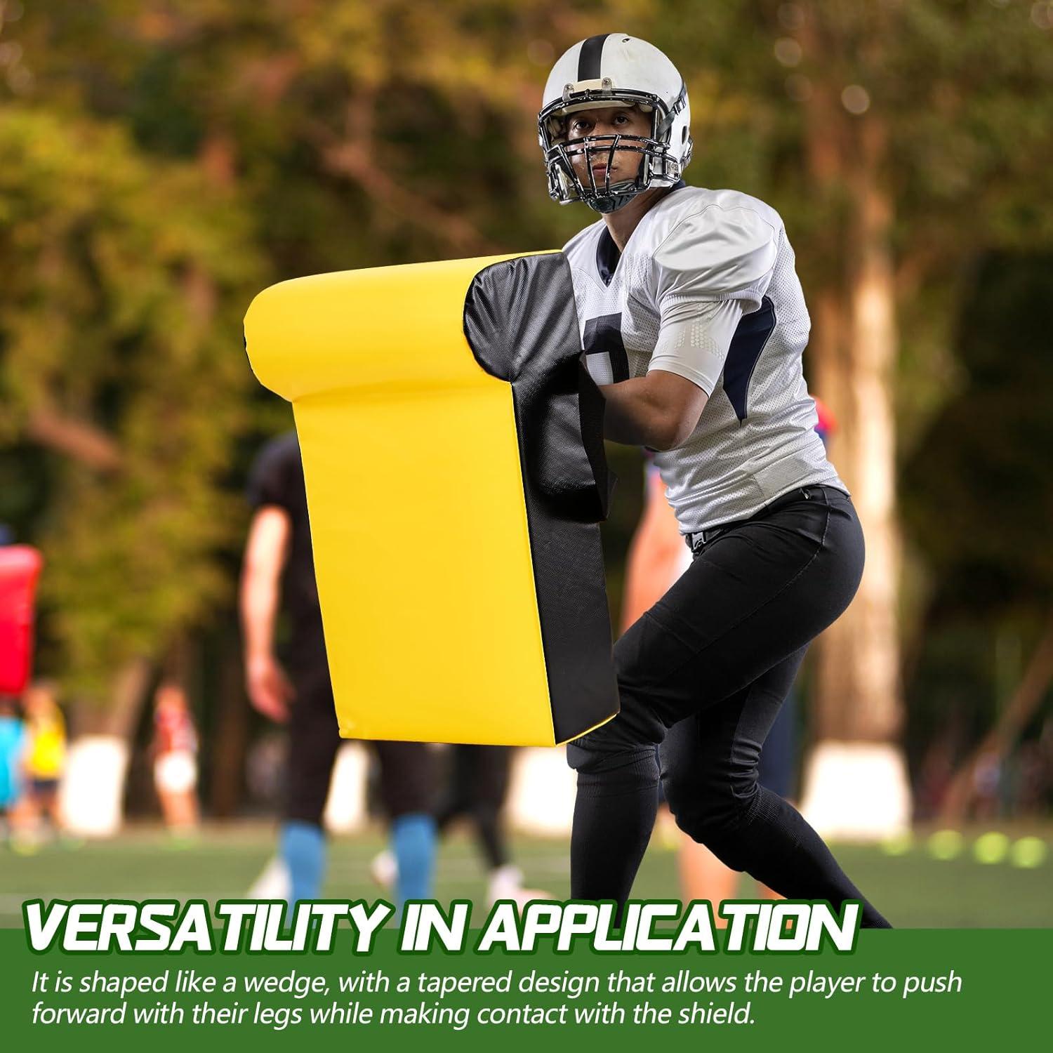 Escudo de Tackling de Fútbol Seenelling 61x33 cm Amarillo