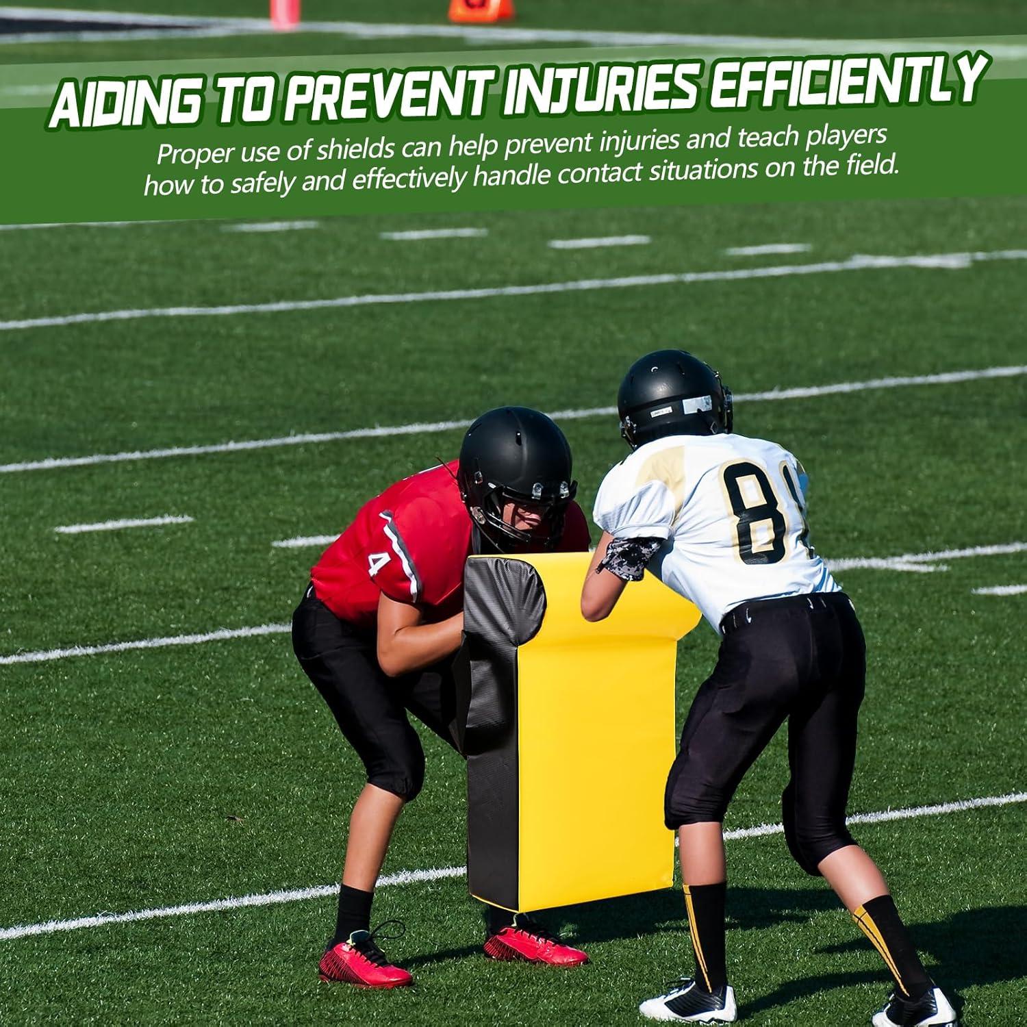 Escudo de Tackling de Fútbol Seenelling 61x33 cm Amarillo