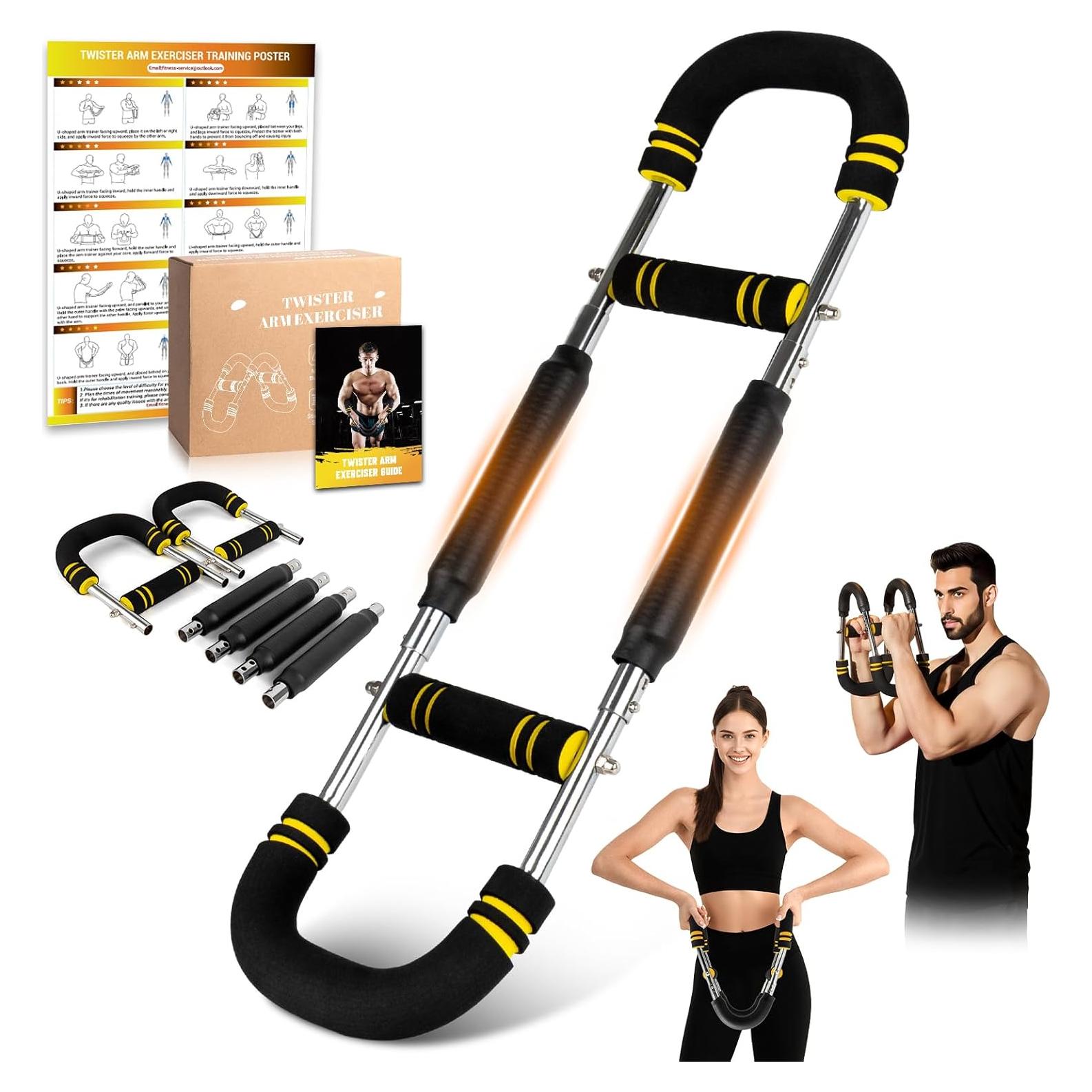 Entrenador de brazos Twister OPDEKEHA 6 niveles resistencia 13.6-54.4 kg