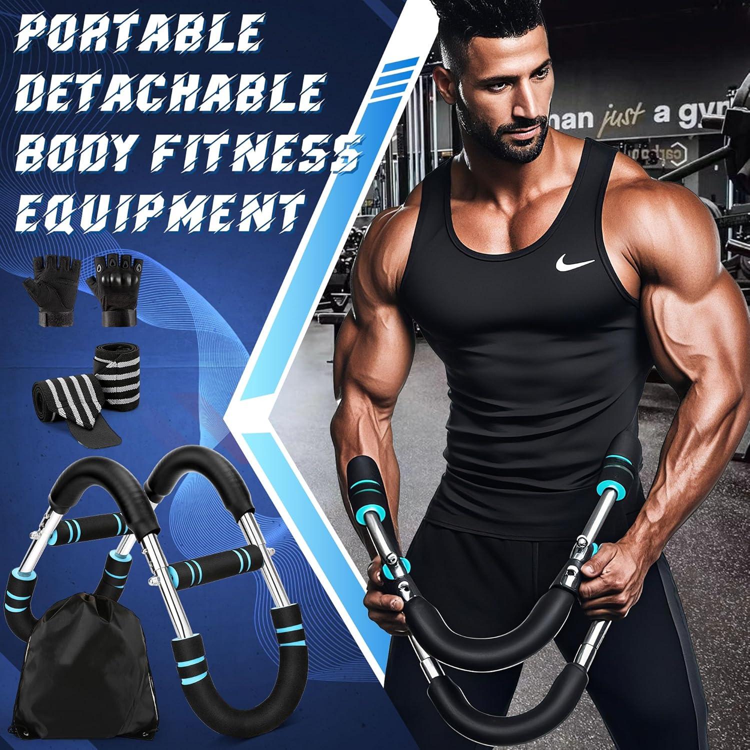 Entrenador de brazos Twister Loruoea 40-100lb con guantes y mochila