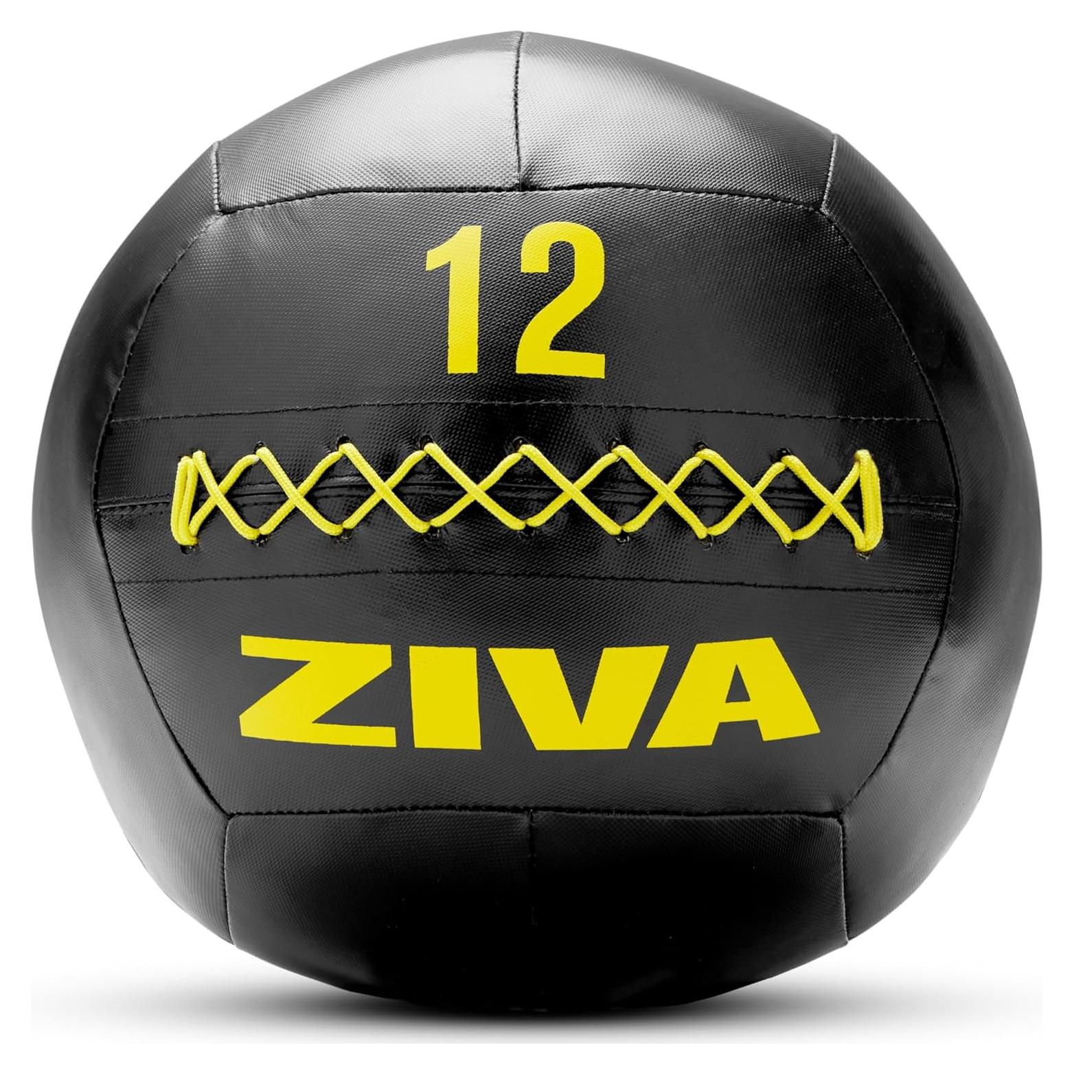 Balón de Medicina ZIVA 12 lb Negro - Entrenamiento de Fuerza