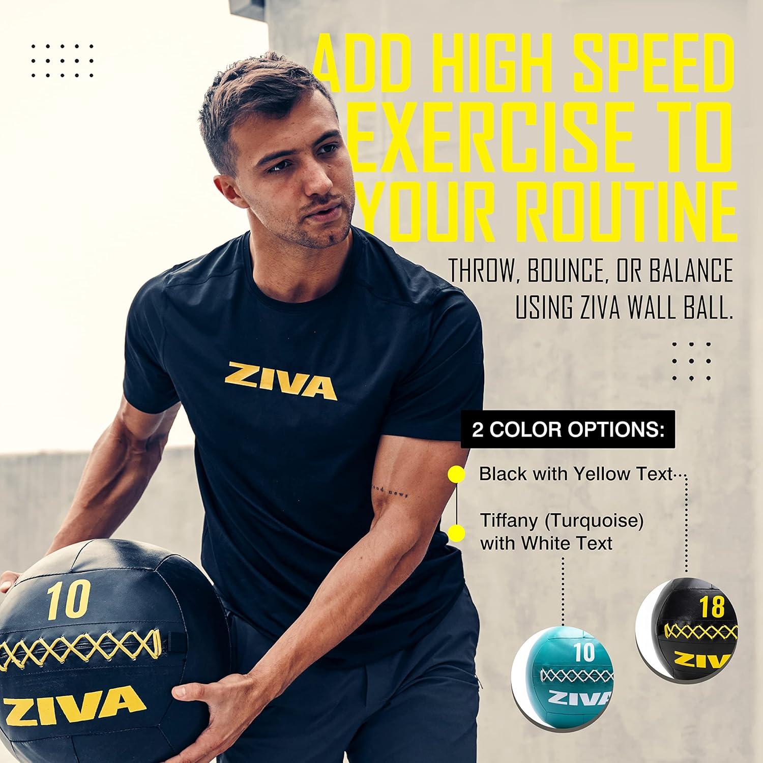 Balón de Medicina ZIVA 12 lb Negro - Entrenamiento de Fuerza