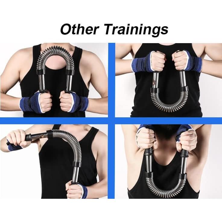 Barra de Ejercicio Power Twister Fulusor 60kg para Pecho y Brazos