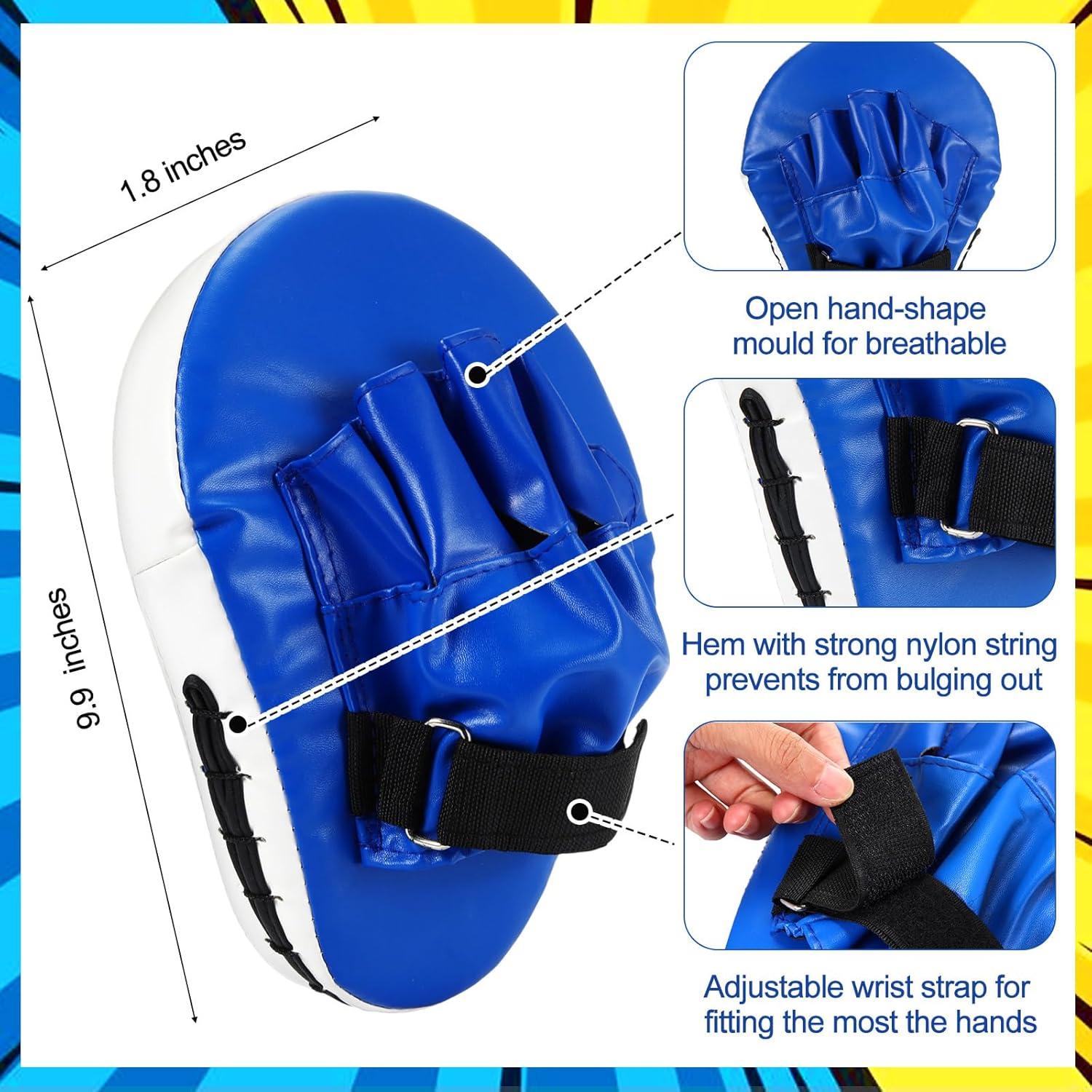 Set de Guantes de Boxeo y Pata de Patada HyDren Azul