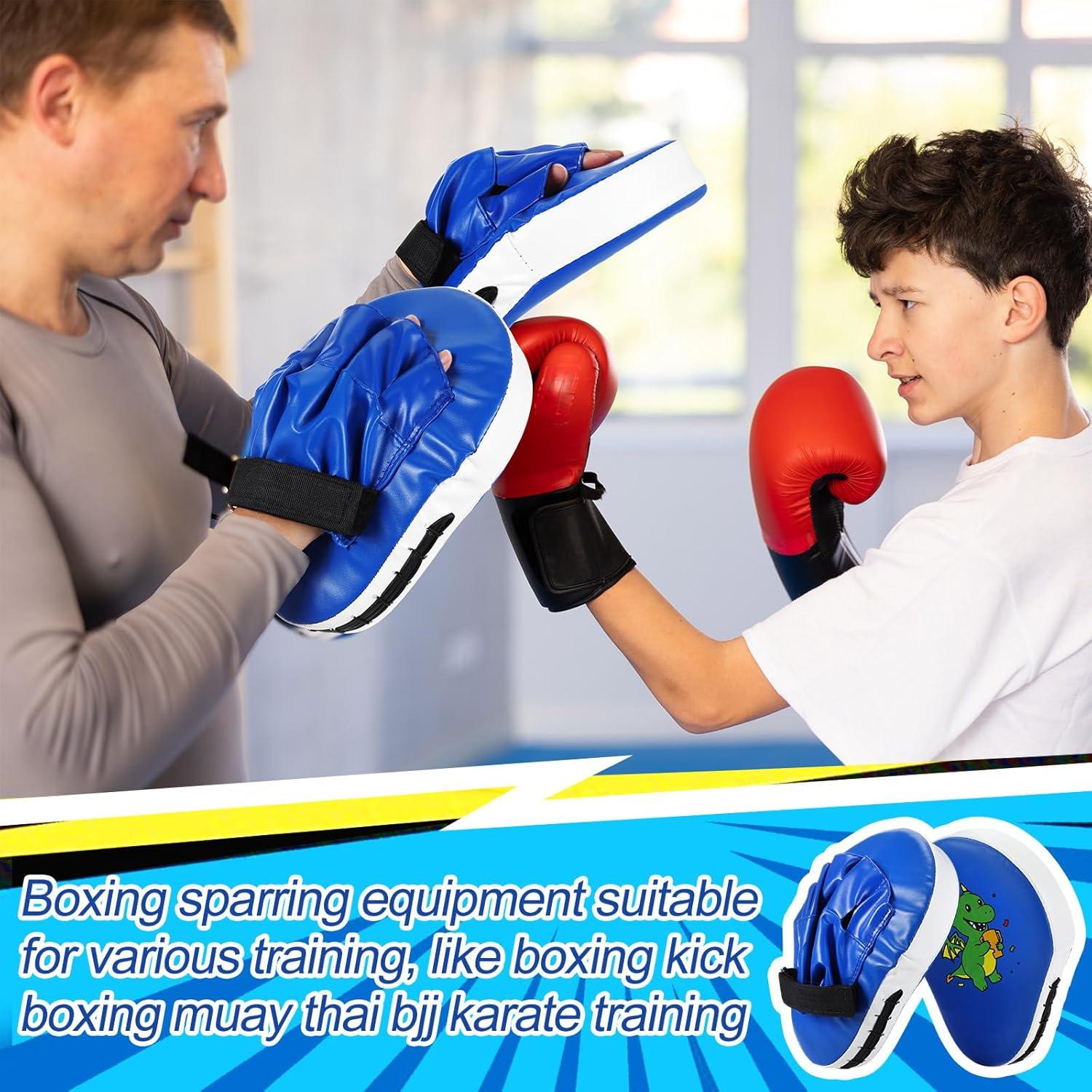 Set de Guantes de Boxeo y Pata de Patada HyDren Azul