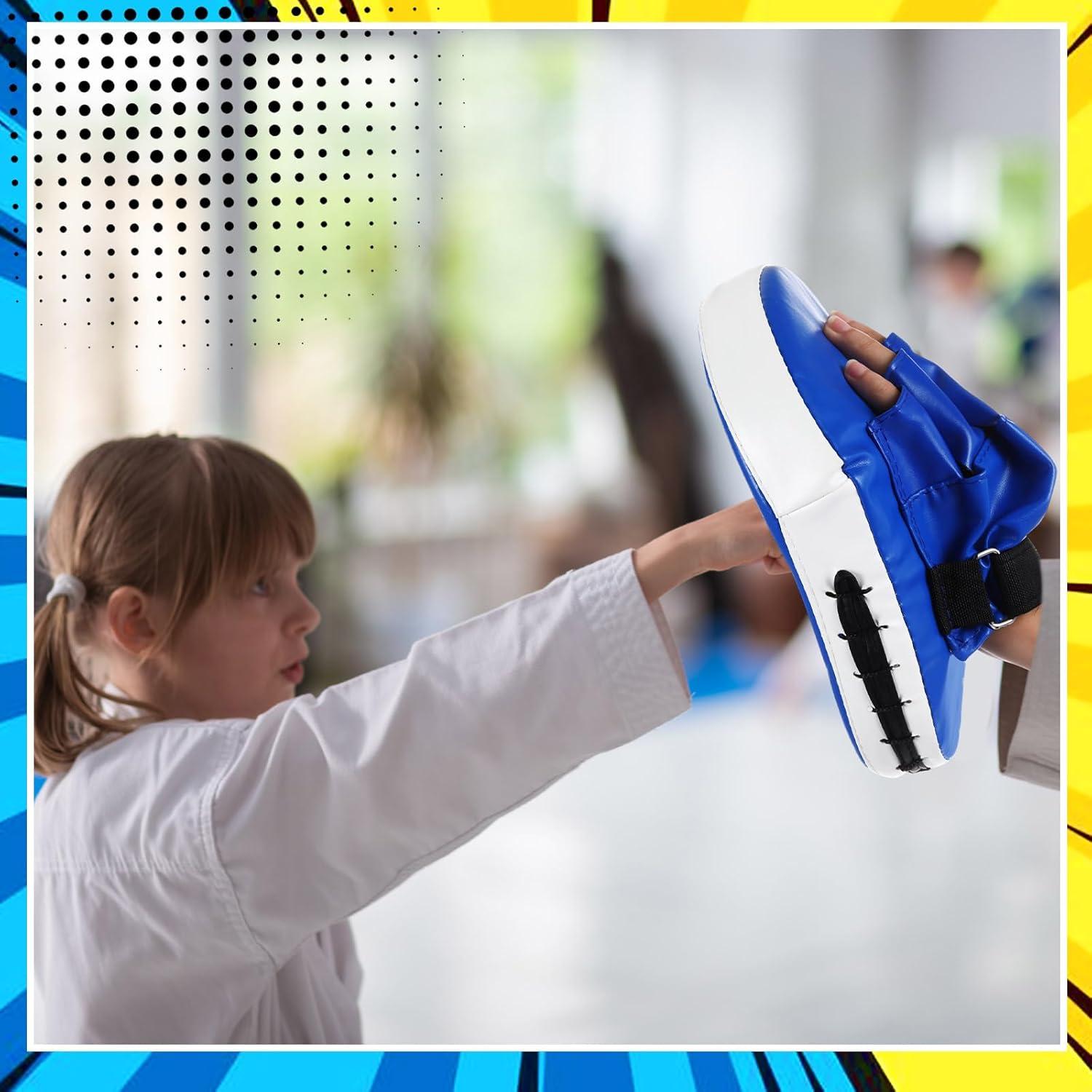 Set de Guantes de Boxeo y Pata de Patada HyDren Azul