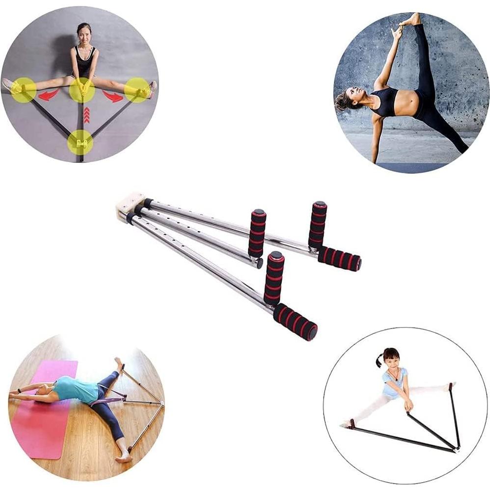 Máquina de Estiramiento de Piernas JUNDALINDA 3 Barras Acero Inoxidable