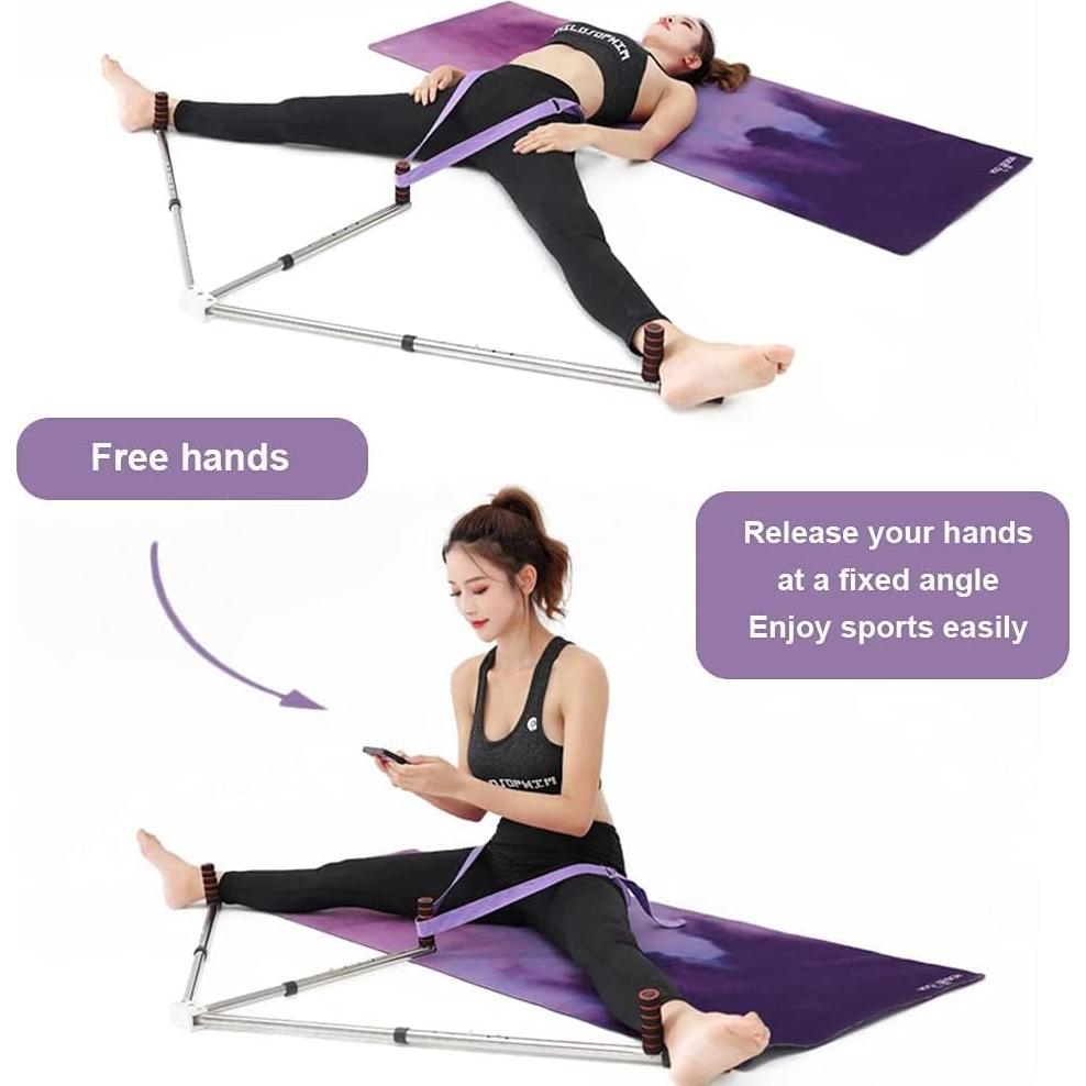 Máquina de Estiramiento de Piernas JUNDALINDA 3 Barras Acero Inoxidable