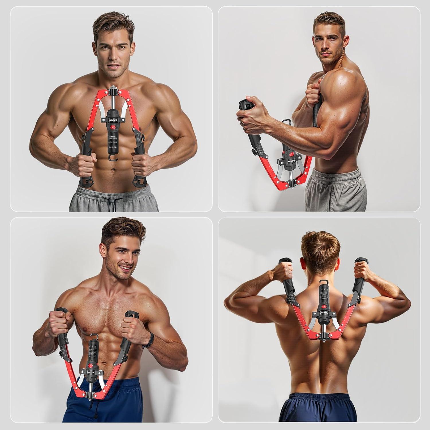 Entrenador de Pecho y Brazo FLYBIRD 2-en-1 Hidráulico 10-200 kg