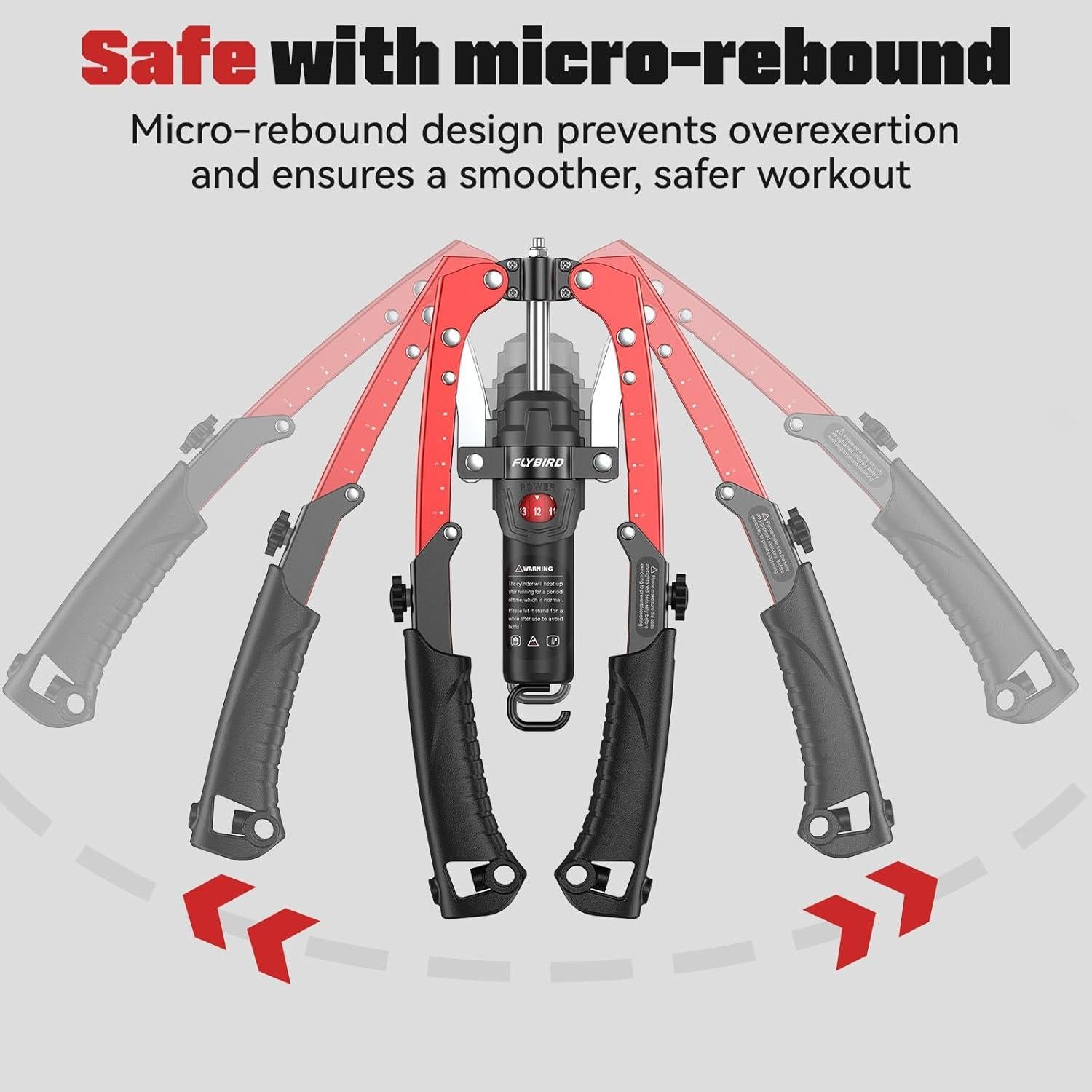 Entrenador de Pecho y Brazo FLYBIRD 2-en-1 Hidráulico 10-200 kg