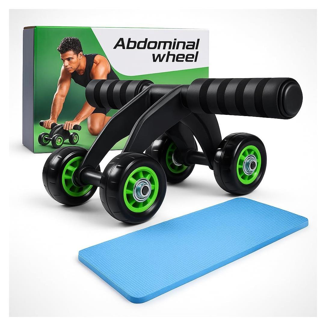 Rueda de Abdominales NixFlex 4 Ruedas con Almohadilla