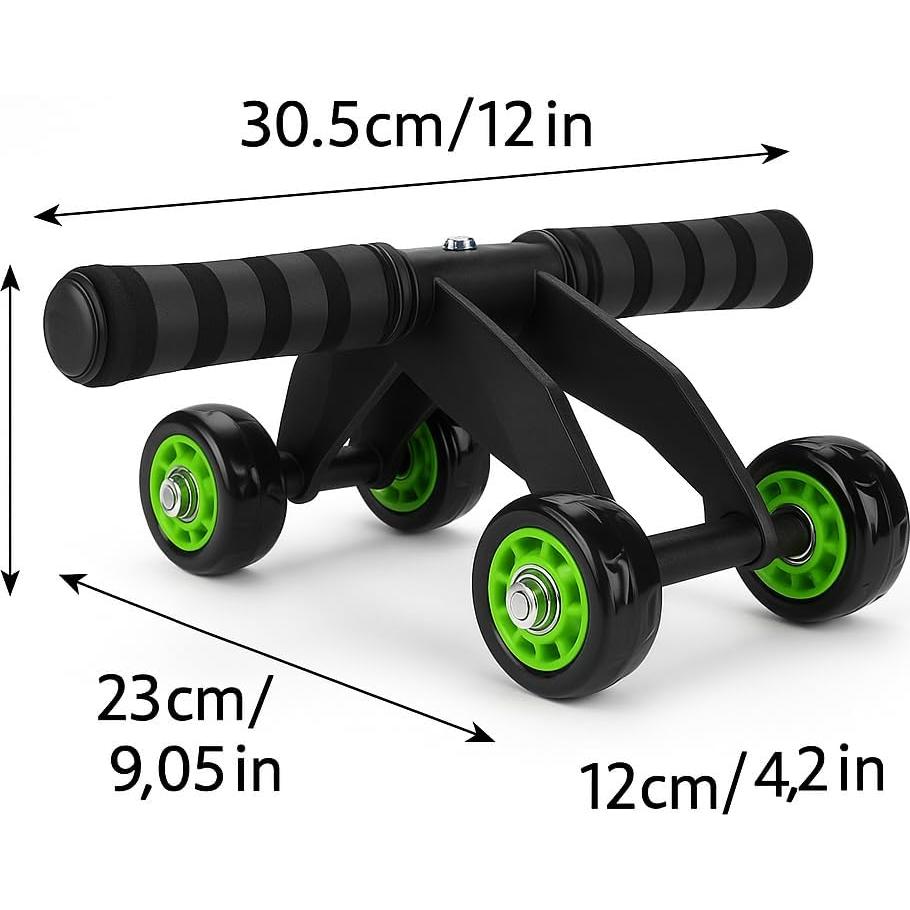 Rueda de Abdominales NixFlex 4 Ruedas con Almohadilla