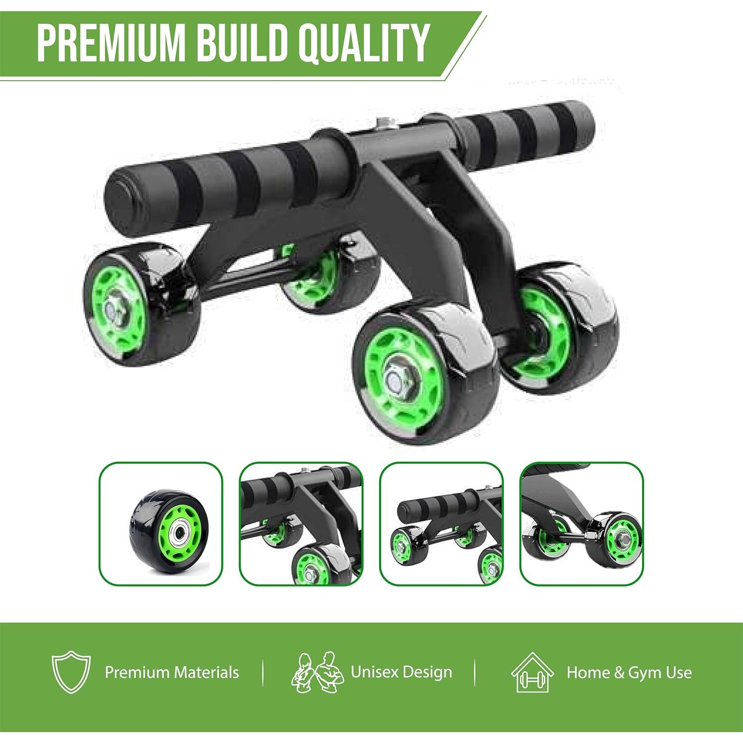 Rueda de Abdominales NixFlex 4 Ruedas con Almohadilla