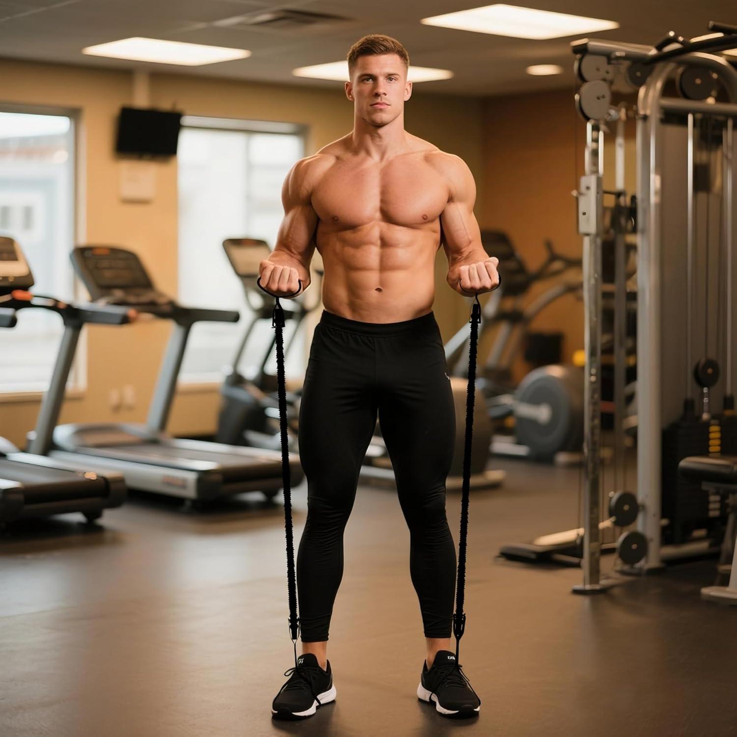 Kit de Rueda de Abdominales READAEER con Accesorios Completo