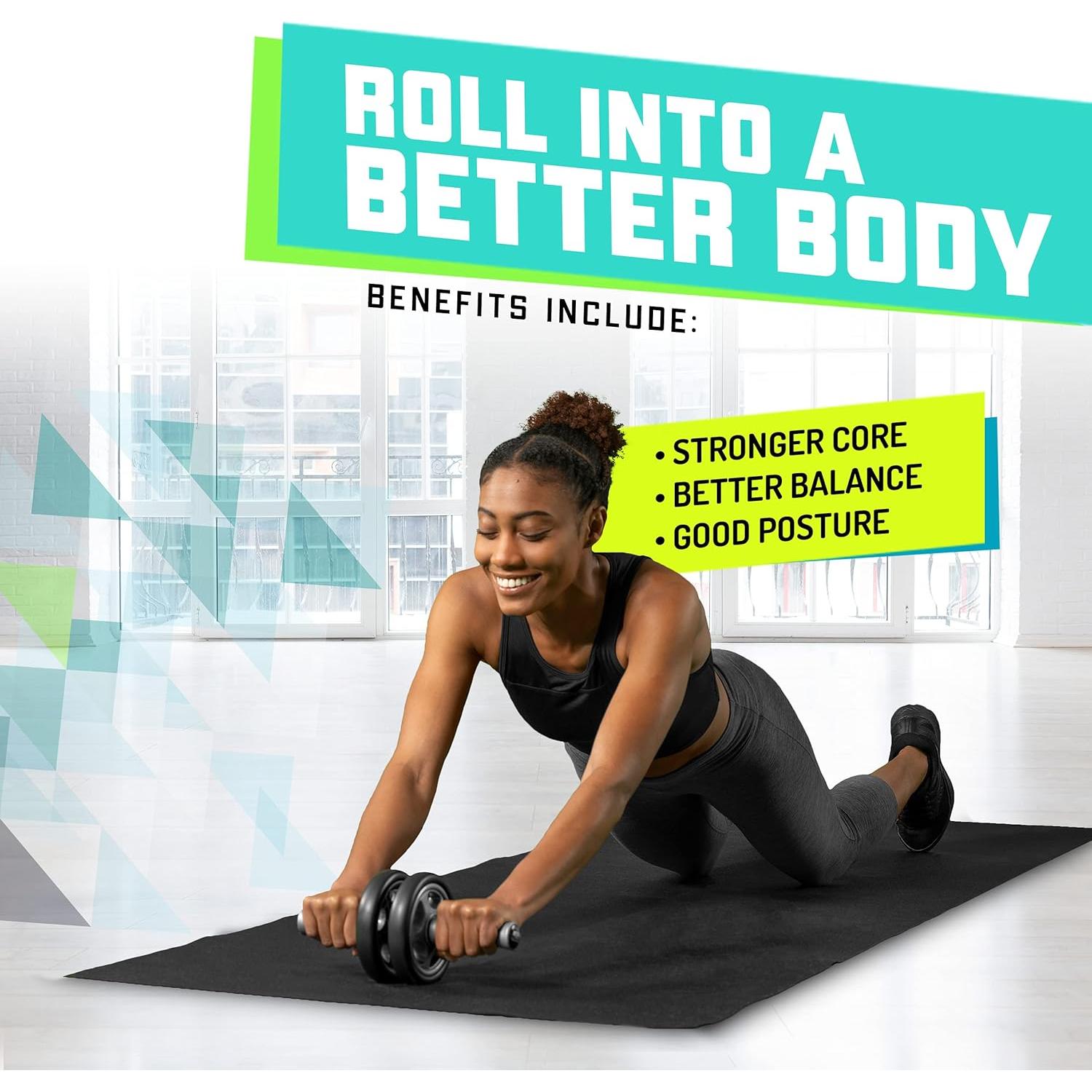 Rueda de Abdominales Elite Sportz Doble - Entrenamiento Compacto