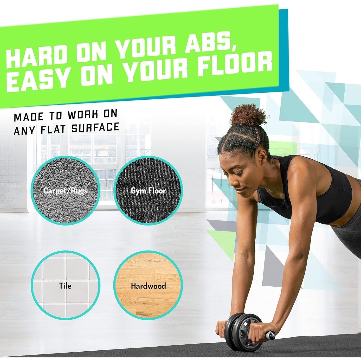 Rueda de Abdominales Elite Sportz Doble - Entrenamiento Compacto