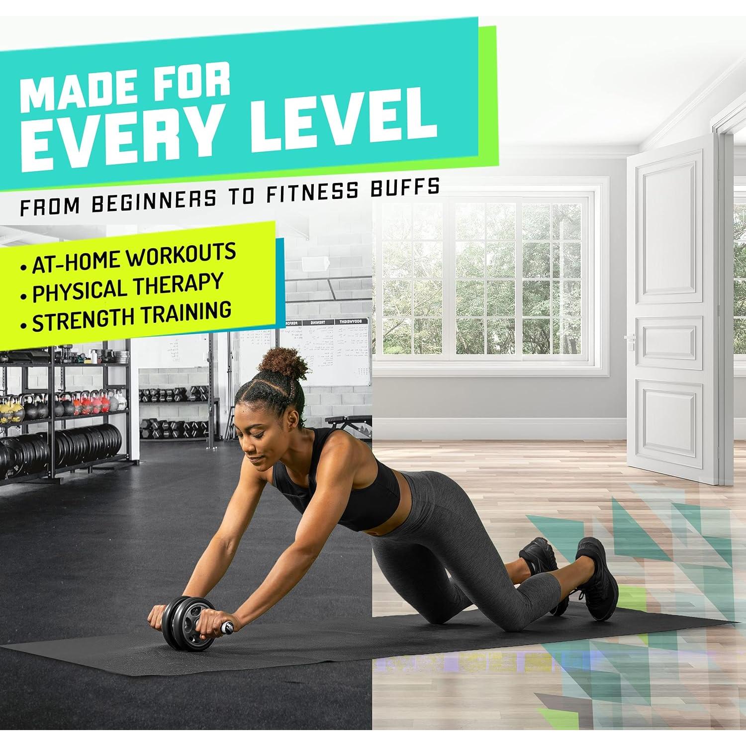 Rueda de Abdominales Elite Sportz Doble - Entrenamiento Compacto