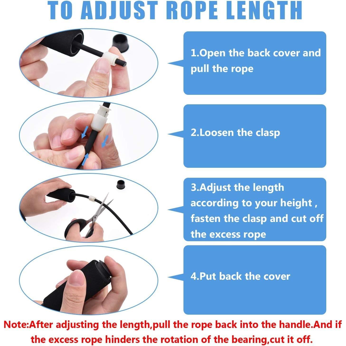 Cuerda de Salto Rápida FEELCAT Ajustable para Boxeo y Fitness