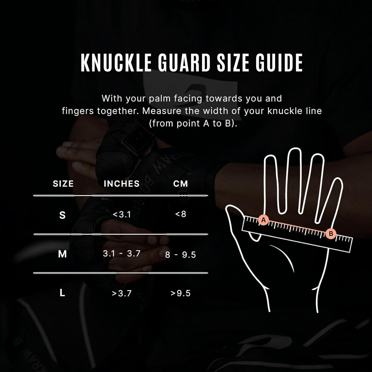 Protectores de Nudillos BOXRAW - Almohadillas de Boxeo Medianas