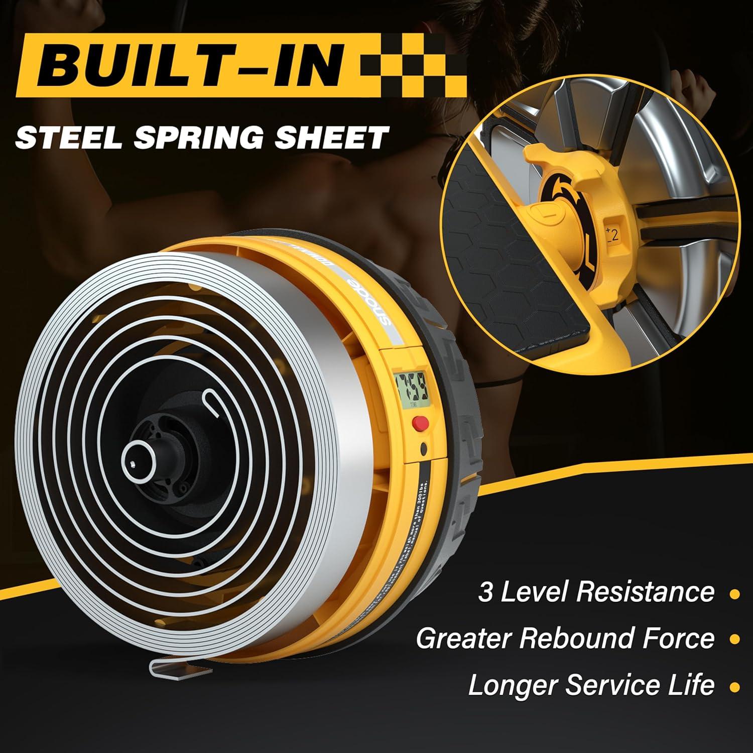 Rueda de Abdominales SNODE Modo Dual con Soporte para Codos