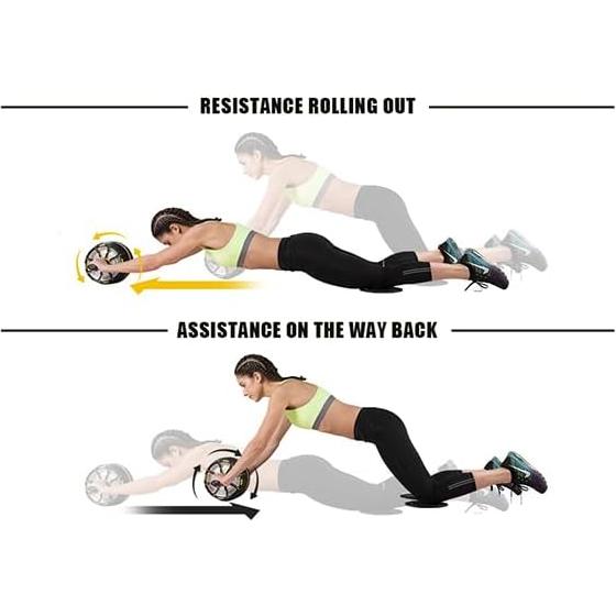 Rueda de Abdominales SNODE Modo Dual con Soporte para Codos