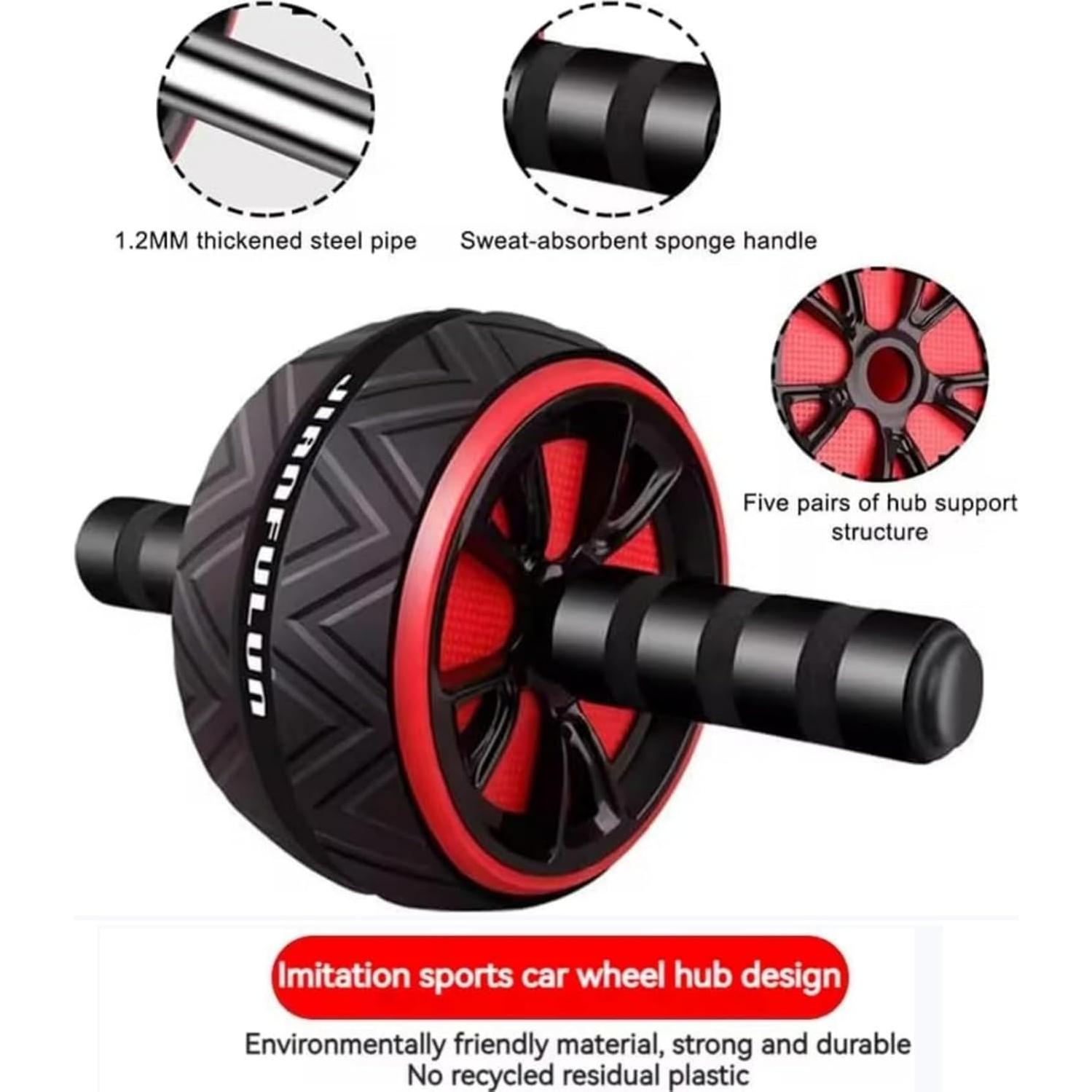 Rueda Abdominal Boinesnaw con Almohadilla para Rodillas - 200 kg