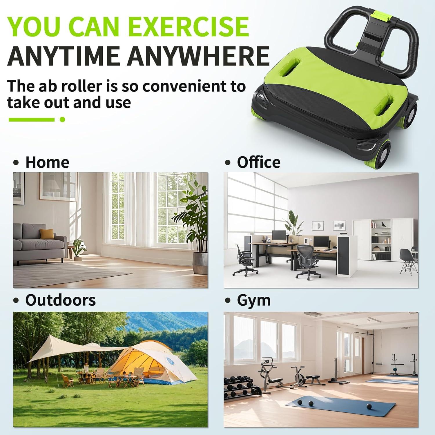 Rodillo Abdominal IRISFLY 4 Ruedas con Rebote Automático