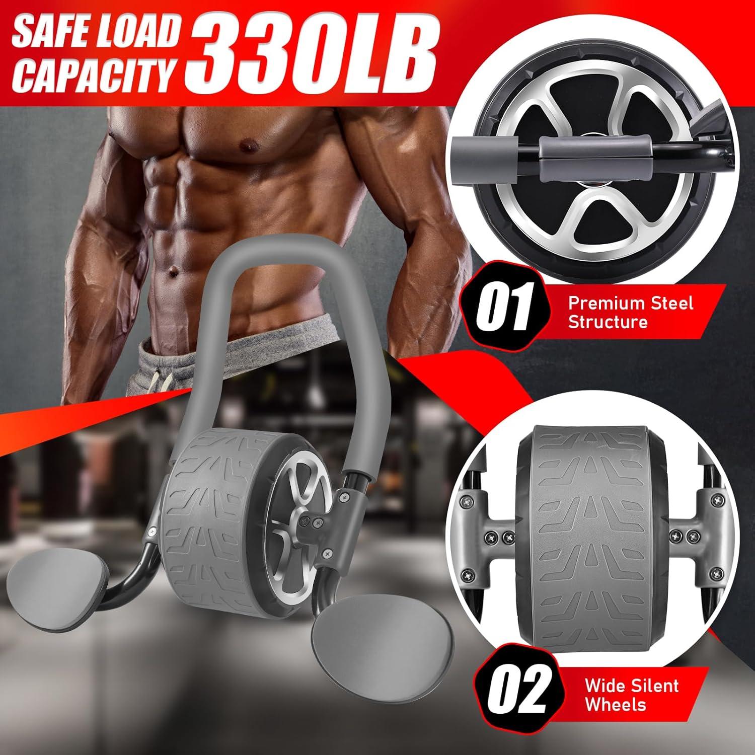 Rueda Abdominal Ailinkor con Soporte para Codos y Rebote