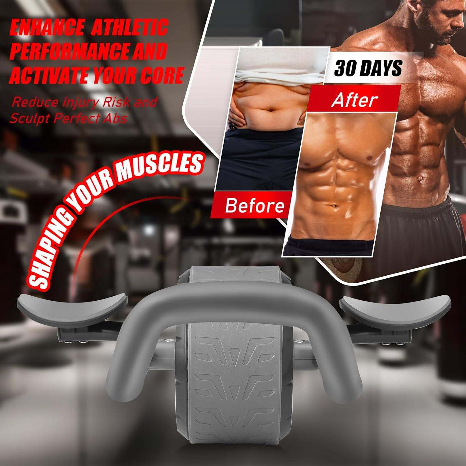 Rueda Abdominal Ailinkor con Soporte para Codos y Rebote