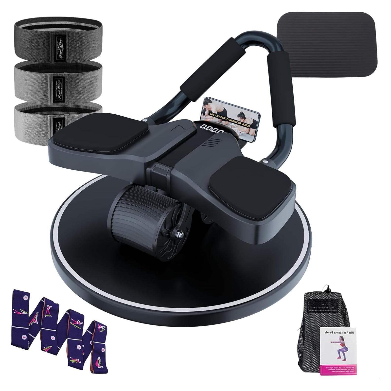 Rodillo Abdominal Royal Blaze con Bandas de Resistencia y Correa