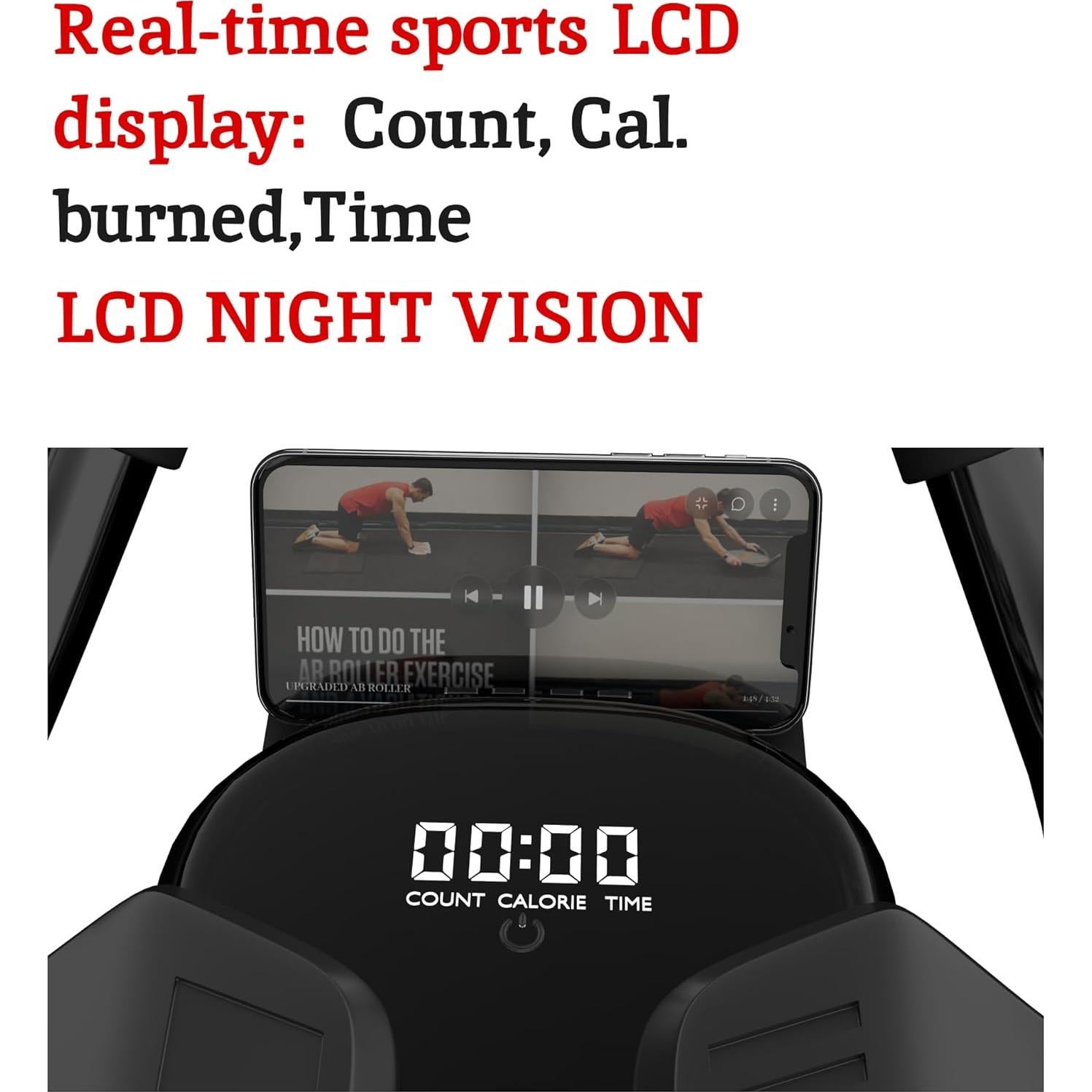 Rodillo Abdominal Royal Blaze con Bandas de Resistencia y Correa