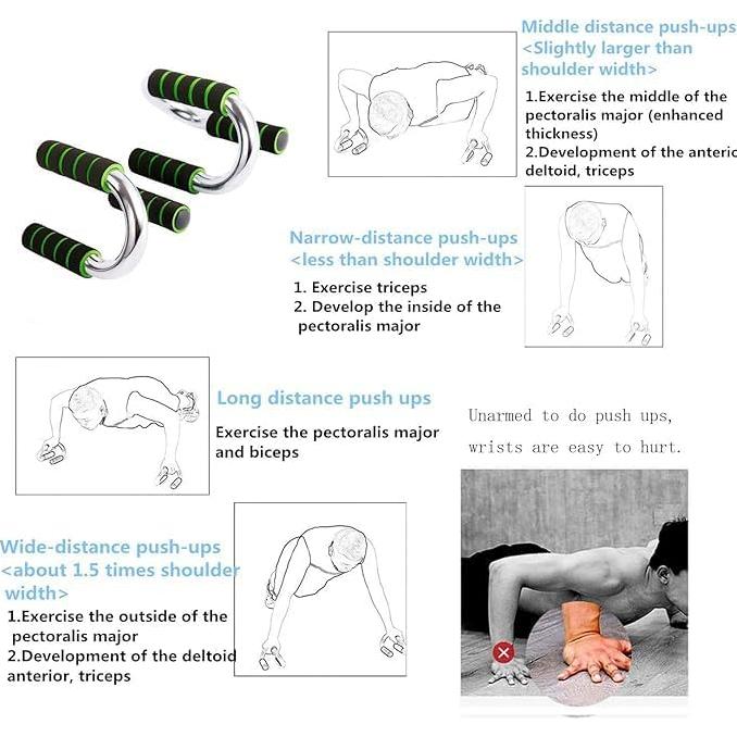 Set de Ejercicio 4-en-1 Genérico con Rueda Abdominal y Bandas