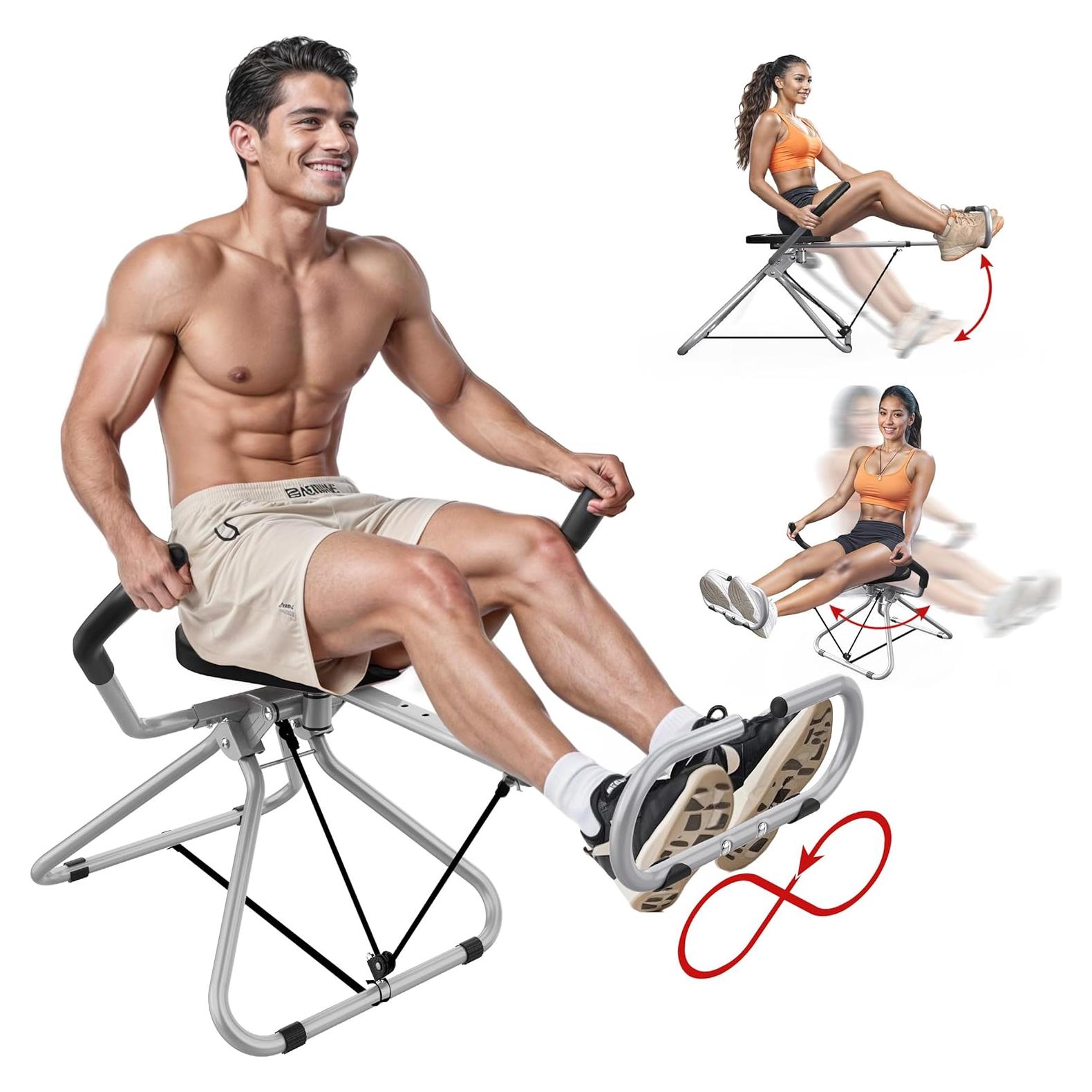 Máquina de Ejercicio Abdominal ZIWWVY AB SWING INFINITY Plegable